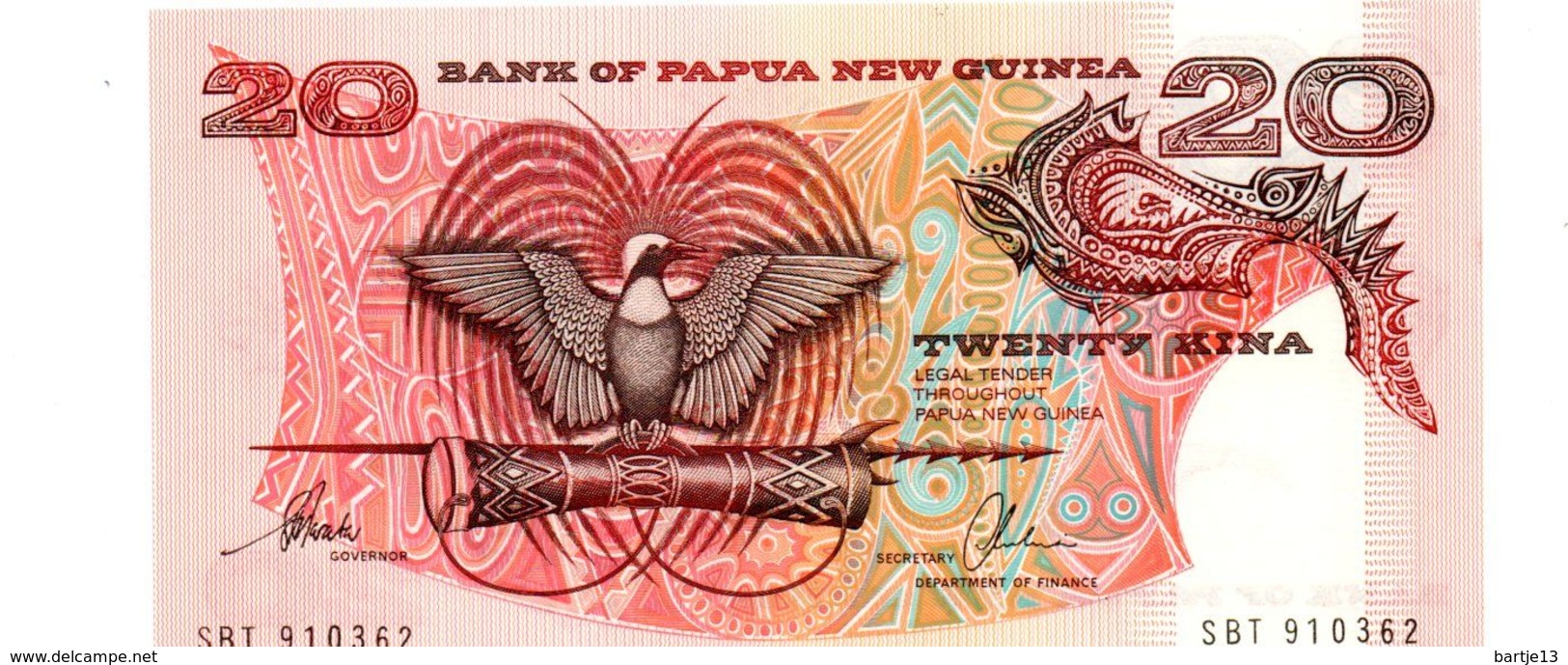 PAPOEA NIEUW GUINEA 20 KINA PICK 10d? UNCIRCULATED - Papua-Neuguinea