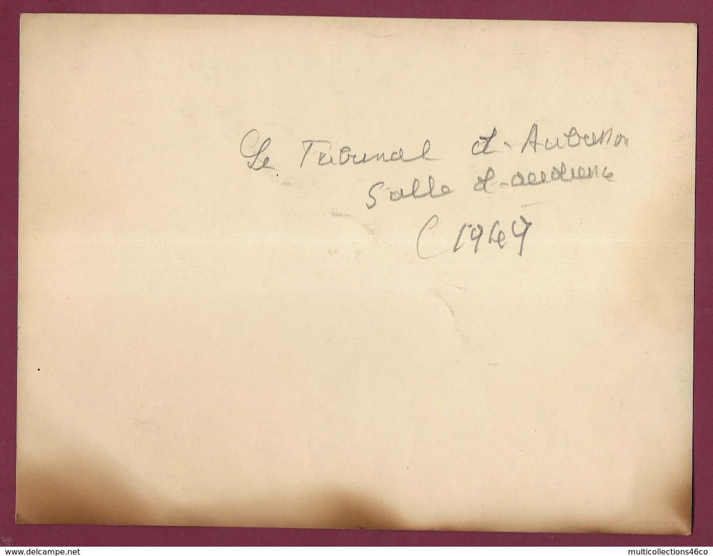 050720B - 1949 PHOTO - 23 Tribunal D' AUBUSSON Salle D'audience - Justice TAPISSERIE - Aubusson