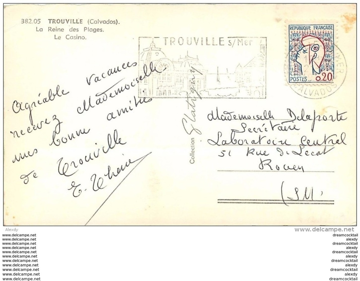 Photo Cpsm Cpm 14 TROUVILLE. La Casino Vers 1960 - Trouville