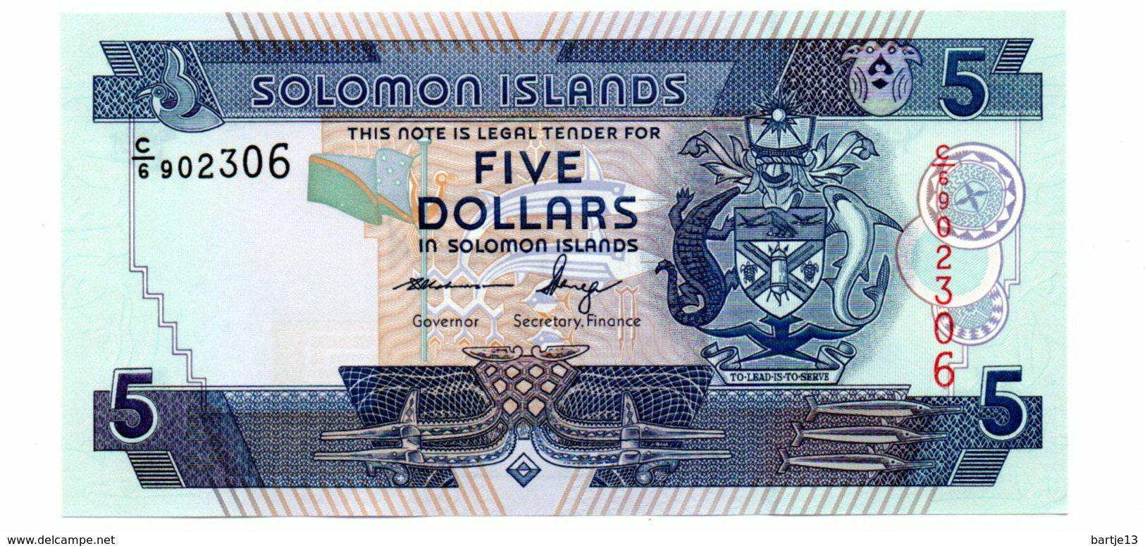 SOLOMON ISLANDS 5 DOLLARS PICK 26 UNCIRCULATED - Autres - Océanie