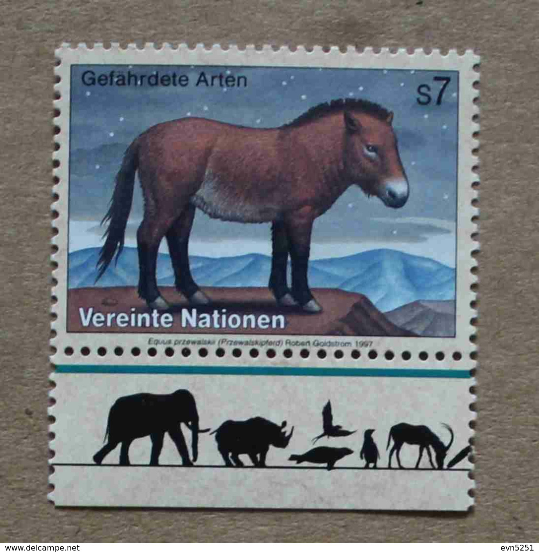 Vi97-01 : Nations-Unies (Vienne) / Protection De La Nature - Cheval De Przewalski ( Cheval De Prjevalski) - Unused Stamps