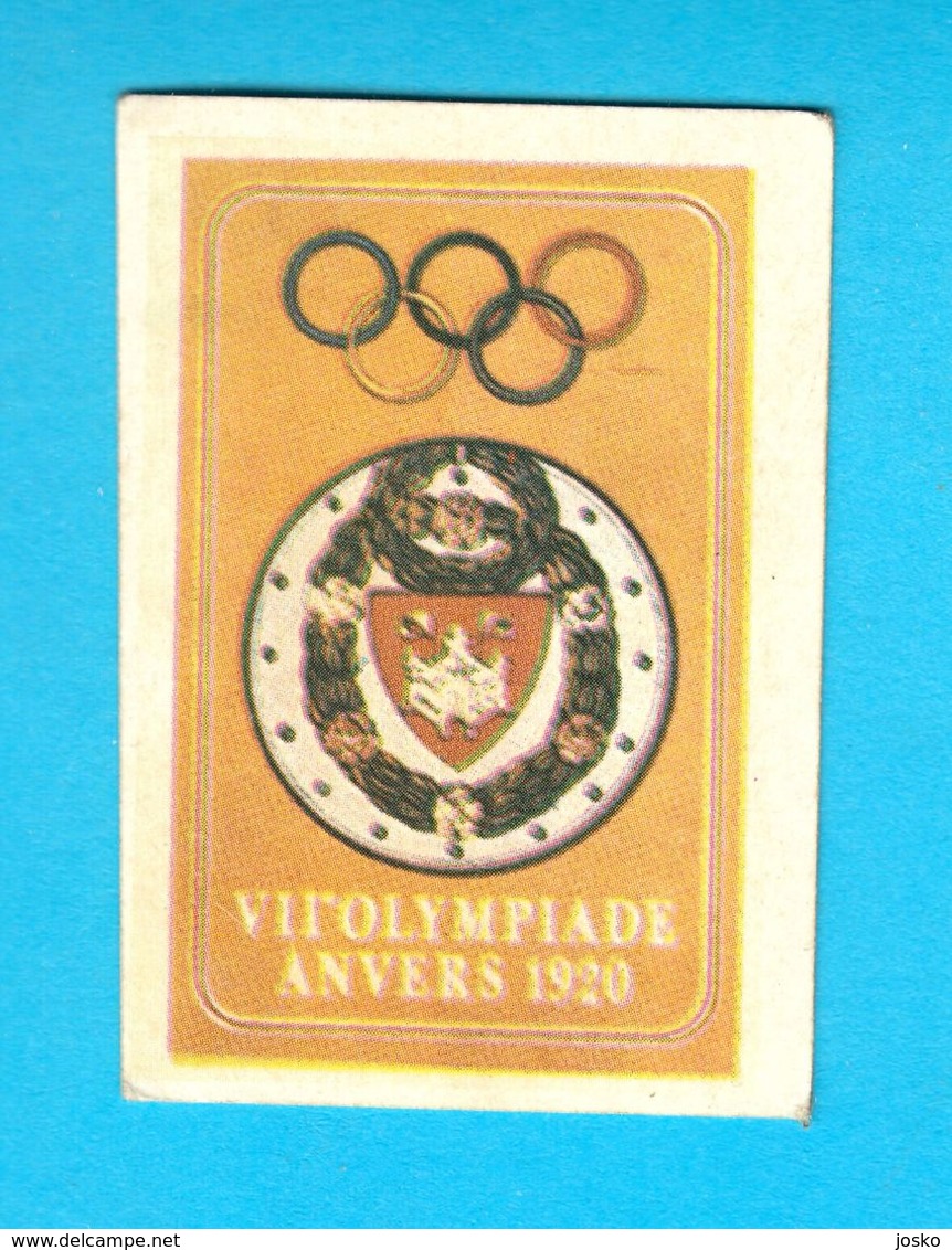 SUMMER OLYMPIC GAMES 1920 ANVERS BELGIE Yugoslav Old Card * Jeux Olympiques Olympia Olimpiadi Belgium Antwerp Antwerpen - Trading Cards