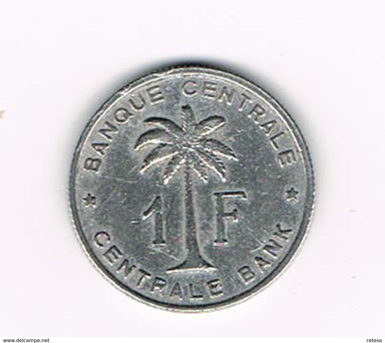 &  BELGISCH CONGO   BELGE - RUANDA  URUNDI   1 FRANC  1958 - 1951-1960: Boudewijn I