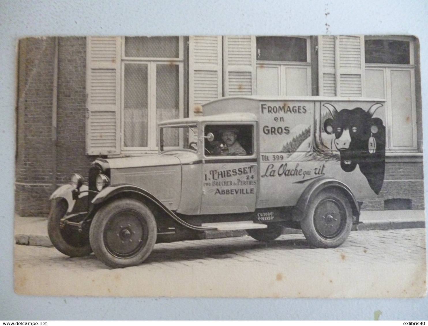 Abbeville   I THIESSET  RUE BOUCHER DE PERTHES   FROMAGE EN GROS  LA VACHE QUI RIT  ( TRES RARE ) - Abbeville