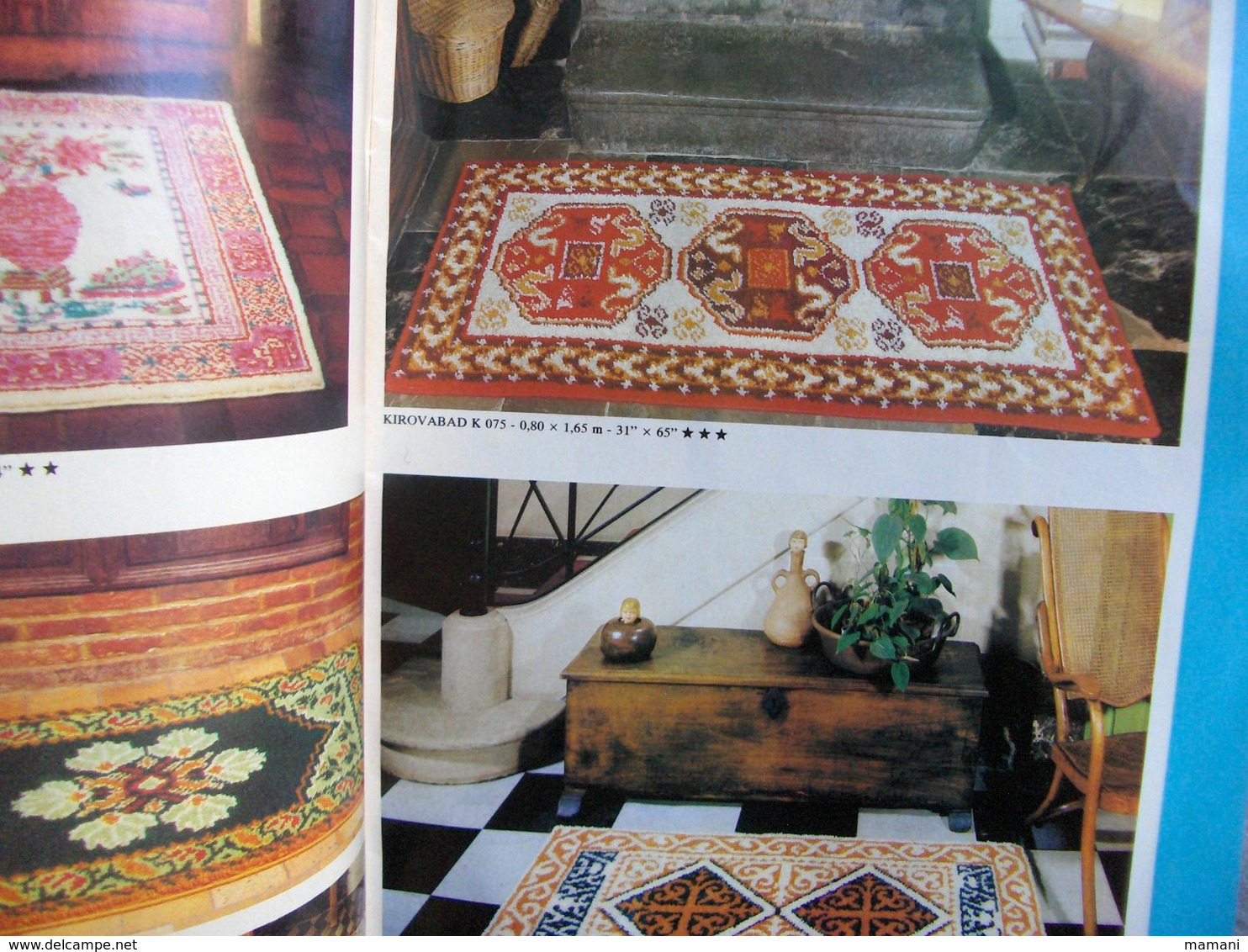 Lot De  Fil Pour Tapisserie - Paquets De Laine Pour Tapis Noué (voir Detail)+crochet+livre -vintage - Wol