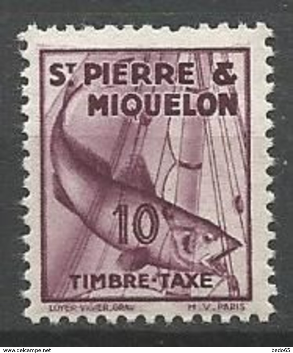 SPM TAXE N° 33 NEUF** LUXE SANS CHARNIERE - Postage Due