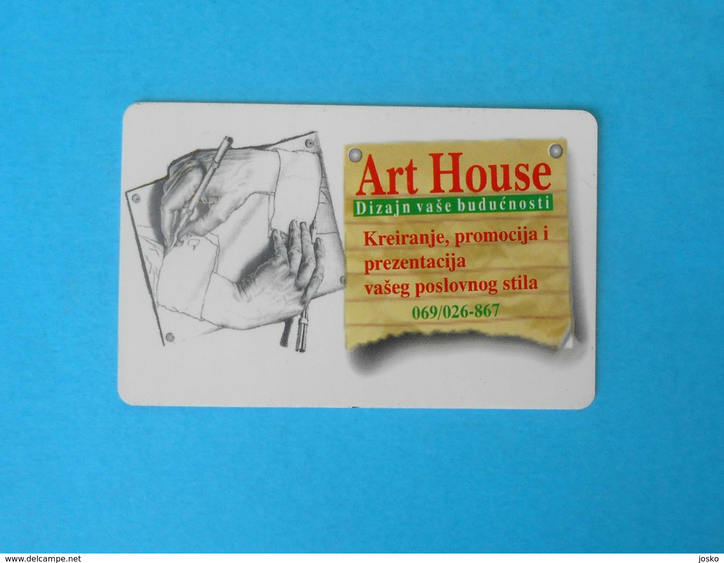 ART HOUSE - Montenegro Old Rare Chip Card Limited Issue 50.000 Ex. Only * Crna Gora - Montenegro