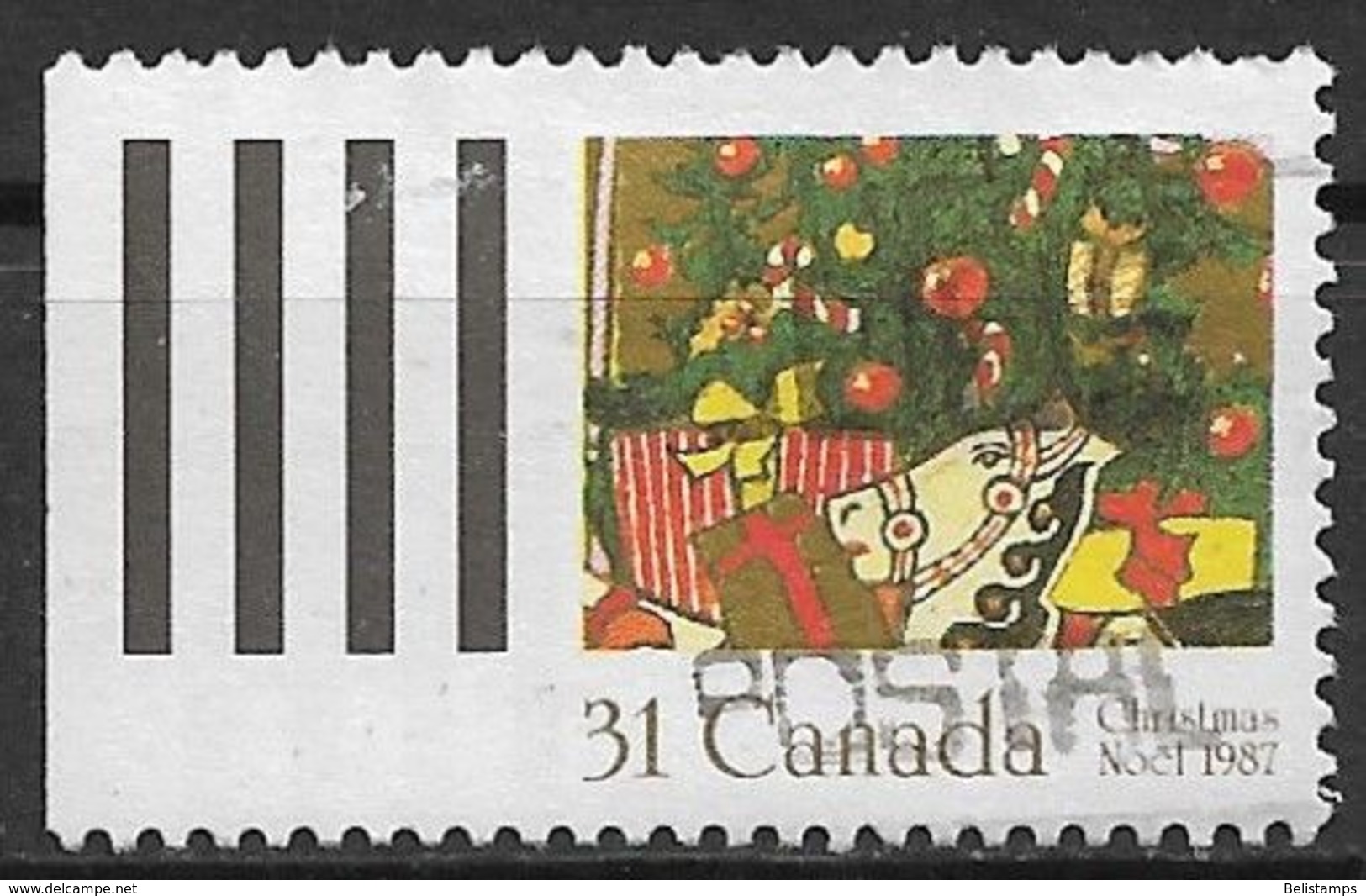 Canada 1987. Scott #1151 (U) Christmas, Gifts And Tree - Timbres Seuls