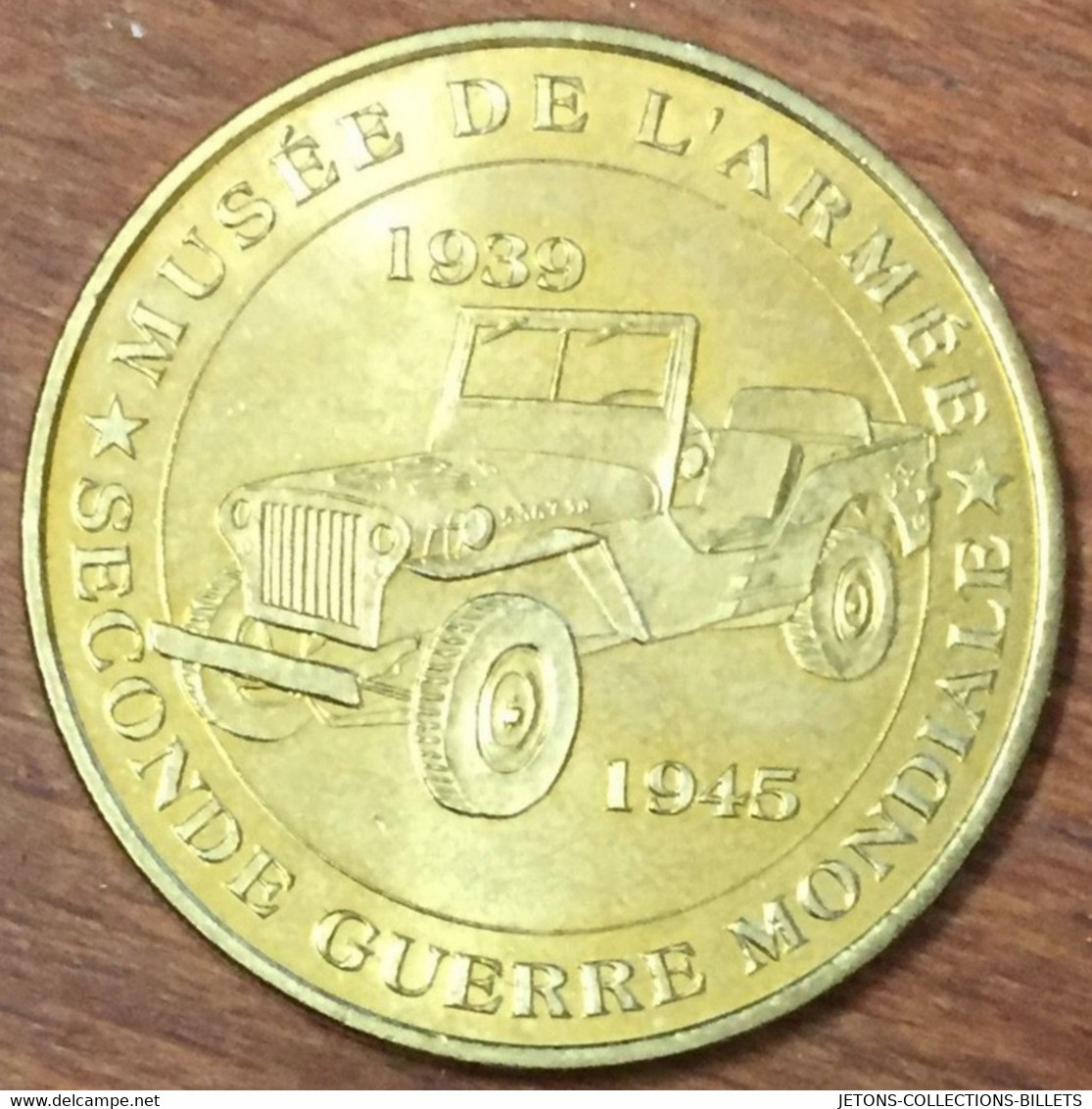 75007 PARIS MUSÉE DE L'ARMÉE JEEP MDP 2009 MÉDAILLE SOUVENIR MONNAIE DE PARIS JETON TOURISTIQUE MEDALS COINS TOKENS - 2009