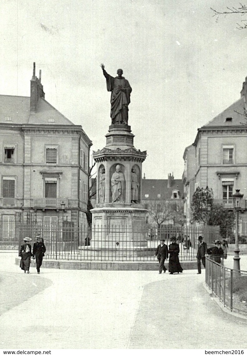 Photo Réelle 11x8cm - FRANCE 21 - DIJON - Statue Saint Bernard - 1907 - ARCHIVES LHUILLIER - Dijon