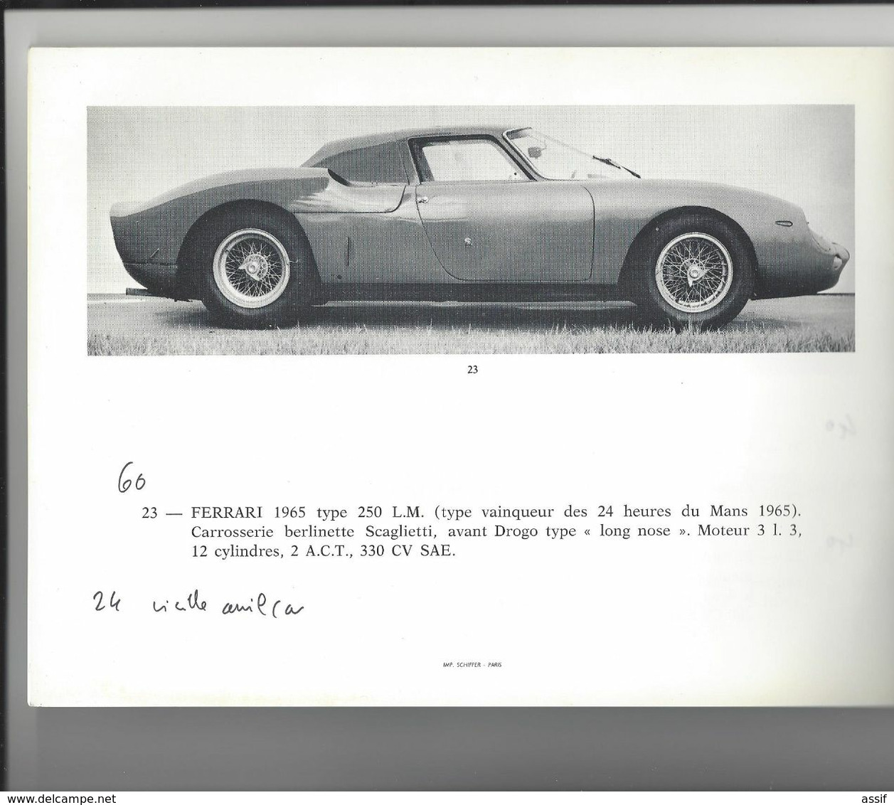 CATALOGUE VENTE AUTOMOBILES DE COLLECTION 1972 ALVIS BENTLEY BUGATTI DELAGE FERRARI JAGUAR PORSCHE .... /FREE SHIPPING R - Autres & Non Classés