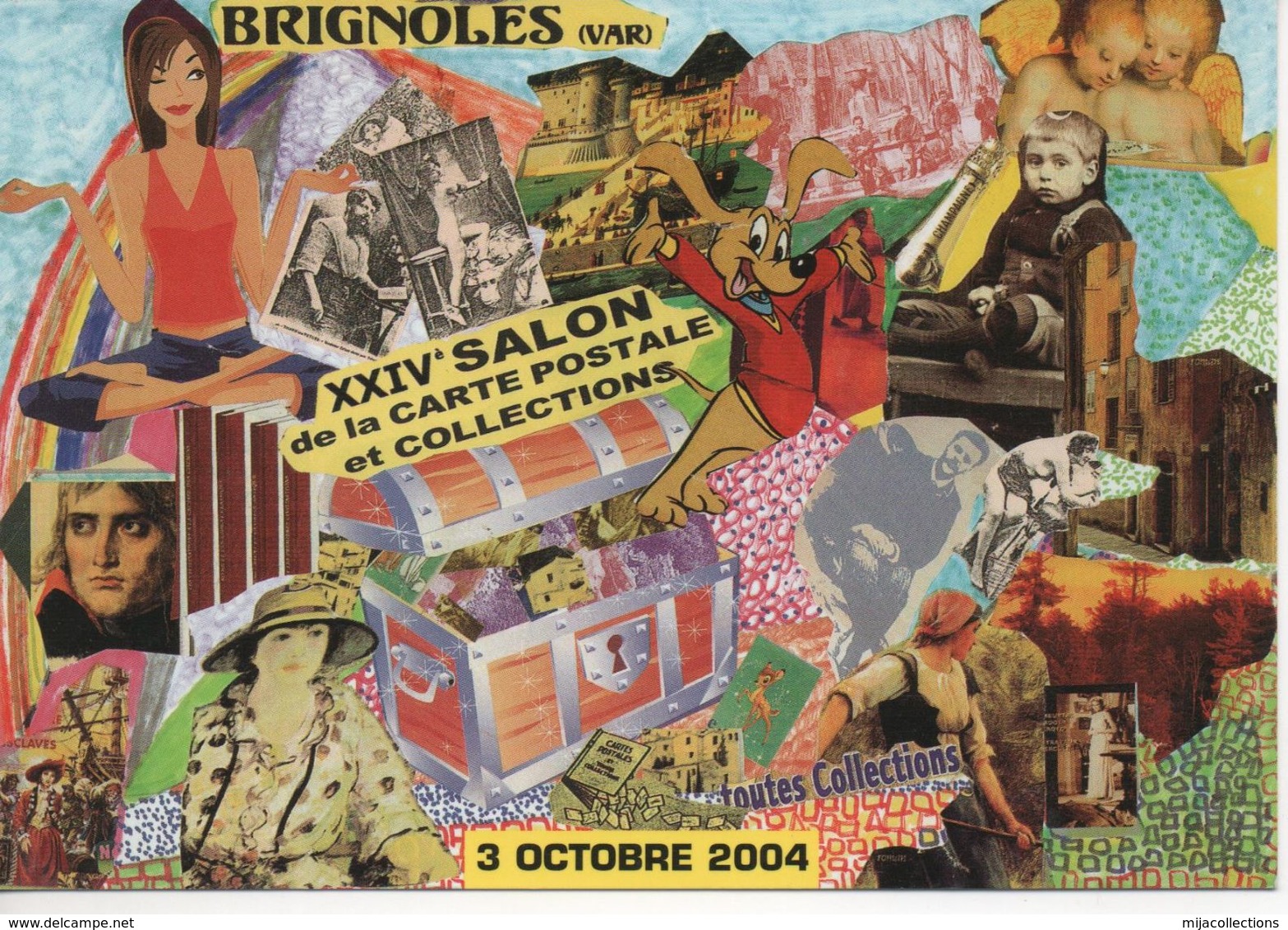 C37 XXIVe SALON DE LA CARTE POSTALE ET  COLLECTIONS-BRIGNOLES 2004 - Bourses & Salons De Collections