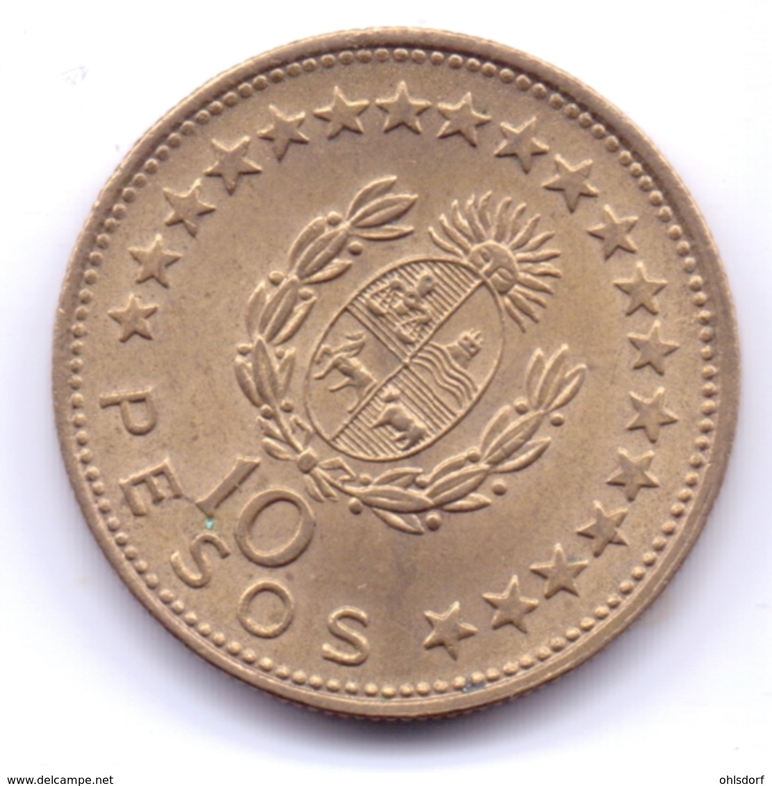 URUGUAY 1965: 10 Pesos, KM 48 - Uruguay