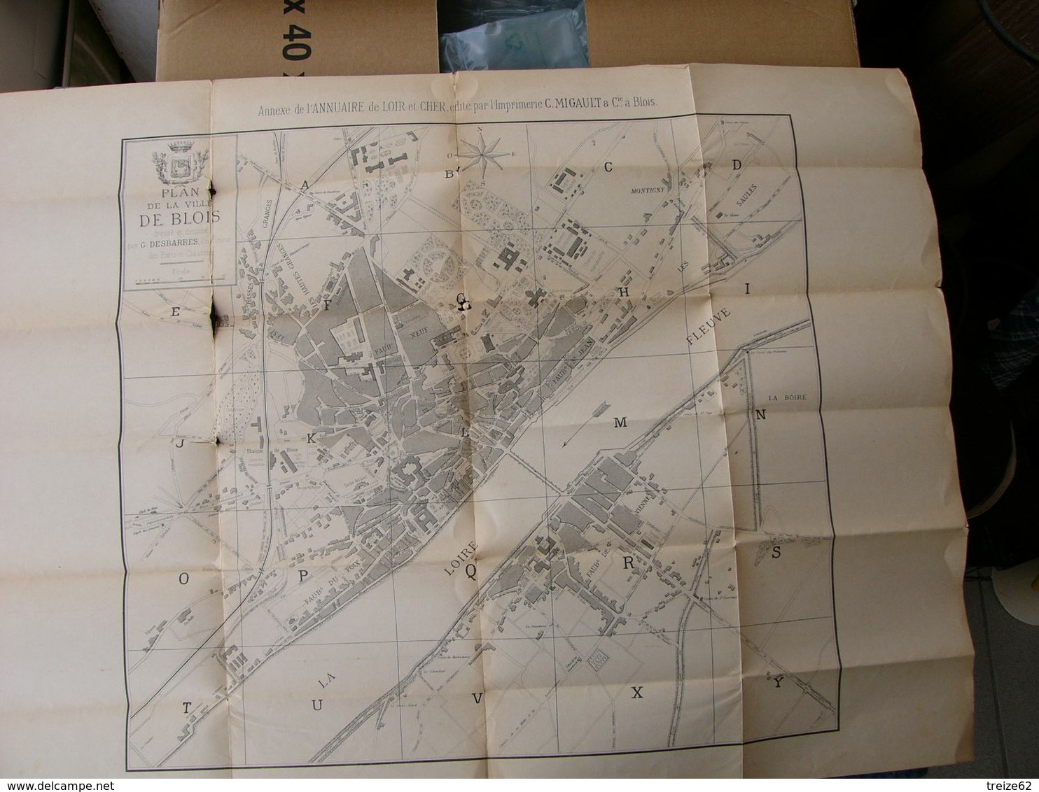 Vieux Plan Des Ponts Et Chaussées De  BLOIS Loir Et Cher Fin 19 ème Début 20 ème - Sonstige & Ohne Zuordnung