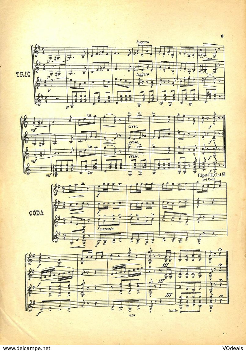 ANCIENNES PARTITIONS DE MUSIQUE -  IL MANDOLINO : GIORNALE DI MUSICA QUINDICINALE - Stamboul - Année 1924 - Musik