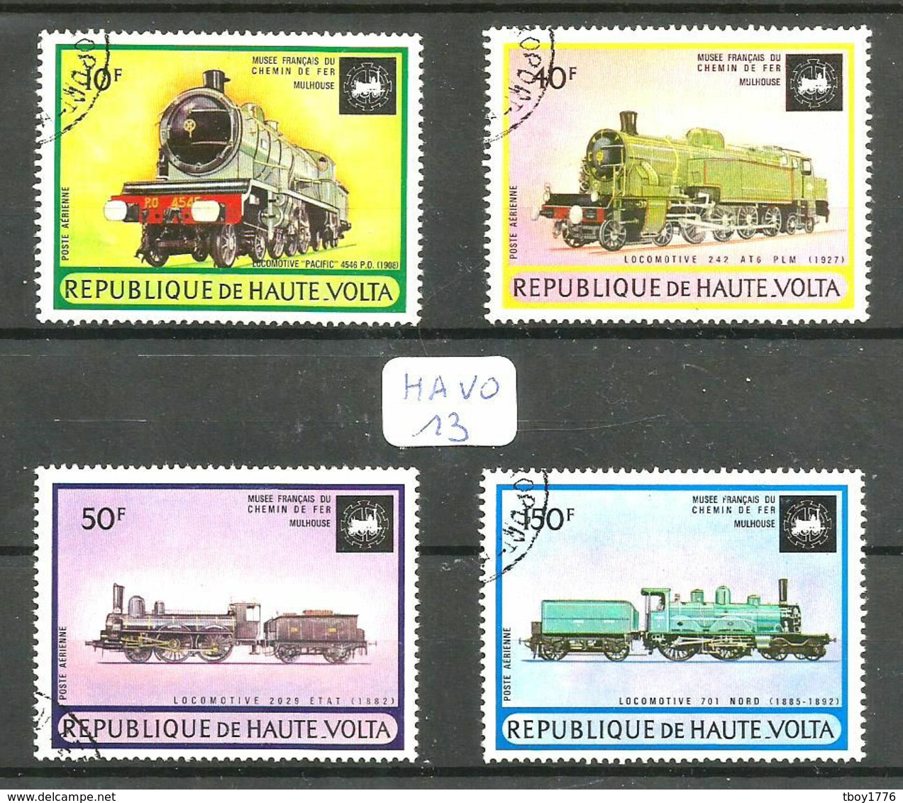 HA VO YT PA 155/159 En Obl - Alto Volta (1958-1984)