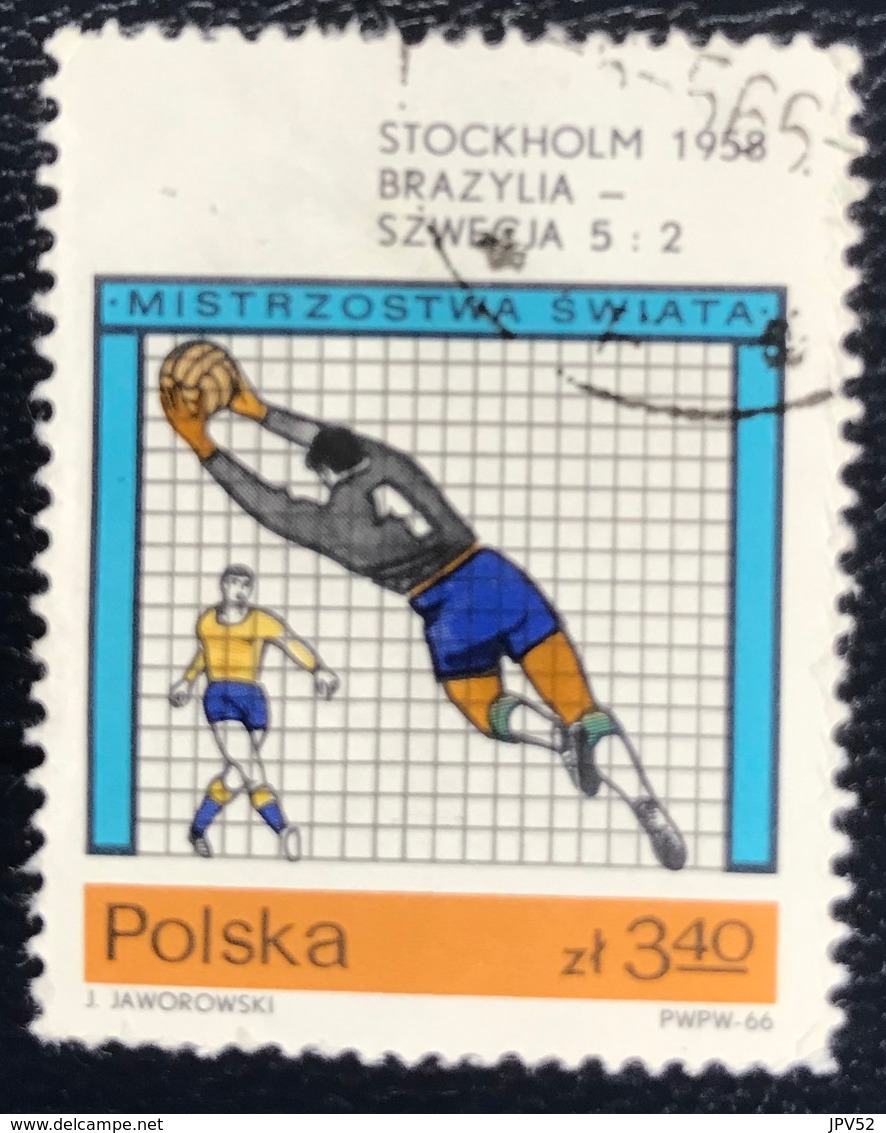 Polska - Poland - P1/14 - (°)used - 1966 - WK Voetbal - Michel Nr.1670 - 1950 – Brasile