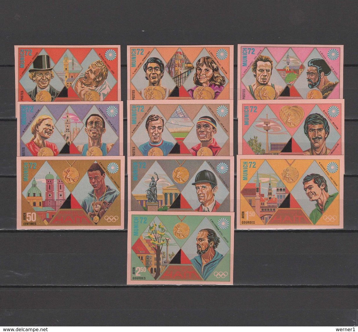 Haiti 1972 Olympic Games Set Of 10 Imperf. MNH -scarce- - Estate 1972: Monaco