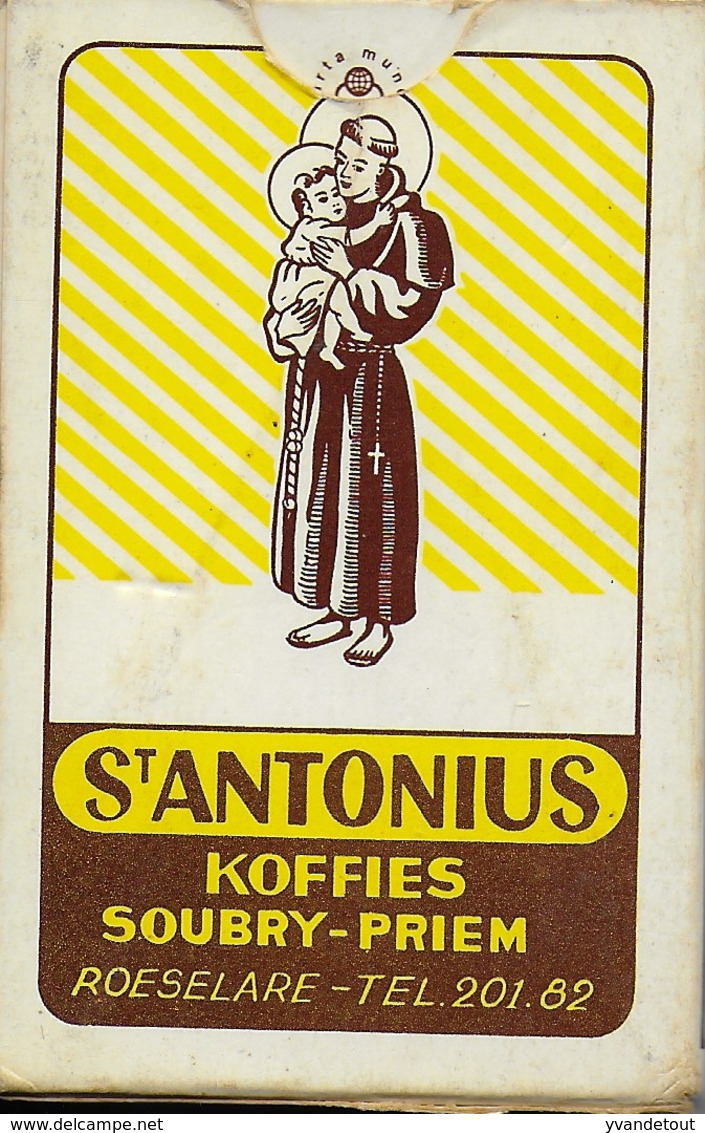 Jeu De 32 Cartes St Antonius. Koffies Soubry-Priem. Roselare - 32 Kaarten