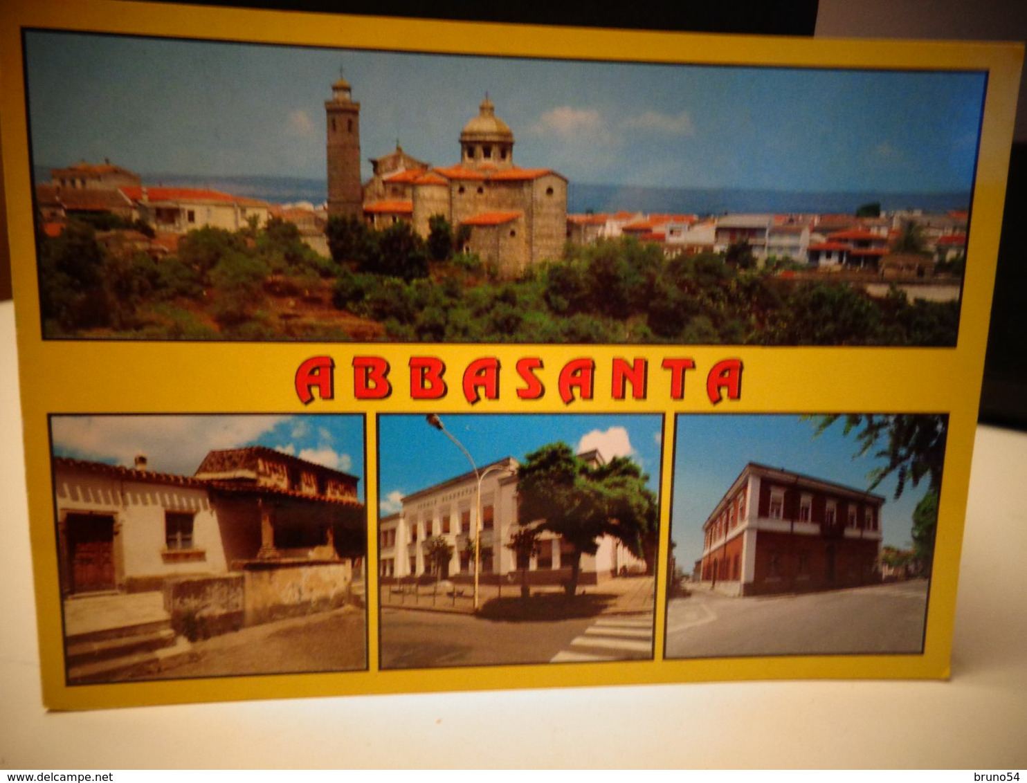 Cartolina Di Abbasanta Vedutine Scuole Elementari ,municipio Etc Prov Di Oristano - Oristano