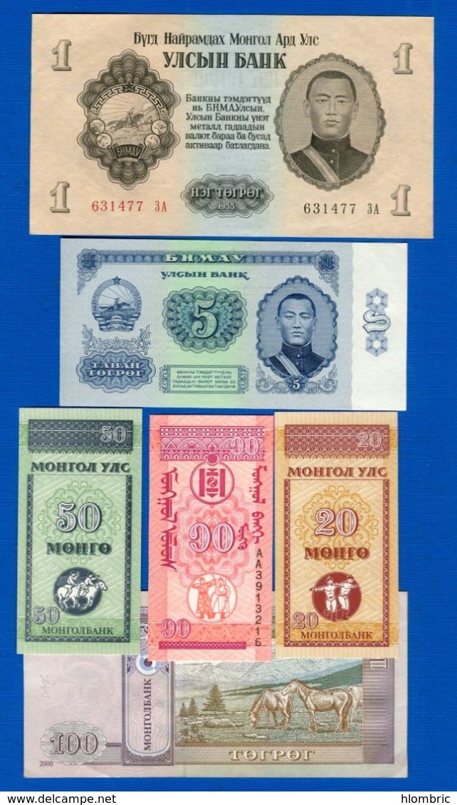 Mongolie  14  Billets - Mongolia