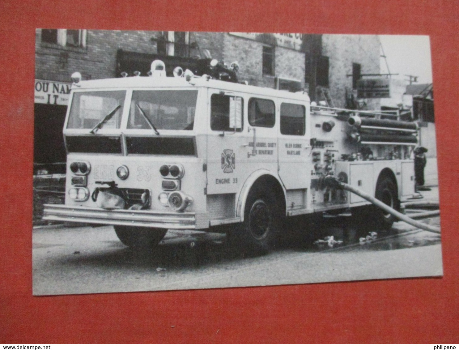 Fire Dept  Engine 331  1975 Ward La France   Anne Arundel County  Maryland     - Ref 4235 - Autres & Non Classés