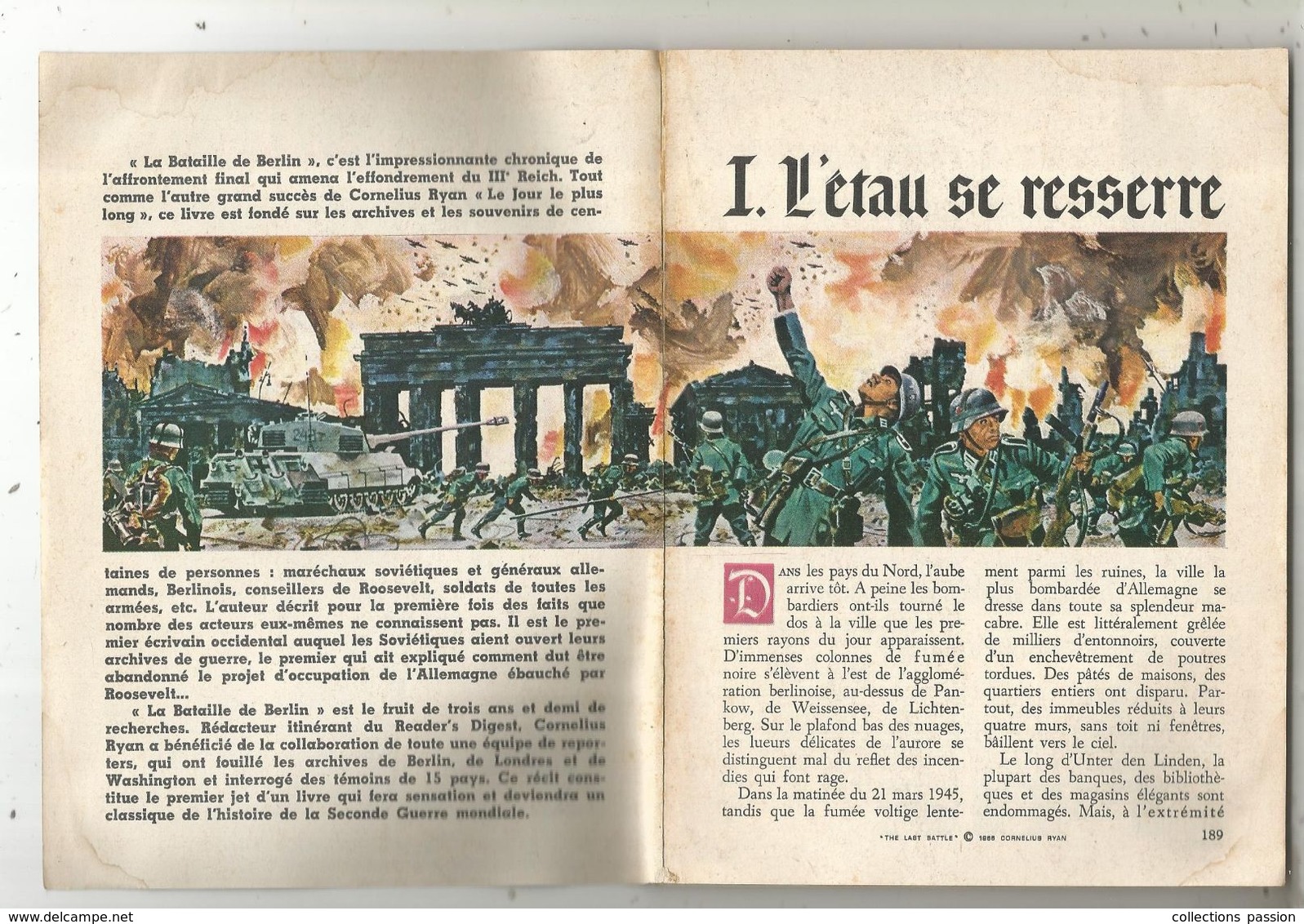 Guerre 1939-45 , La Bataille De BERLIN , Condensé Du Livre De C. Ryan , En 3 Parties , 3 Livres,  4 Scans, Frais Fr 4.25 - War 1939-45