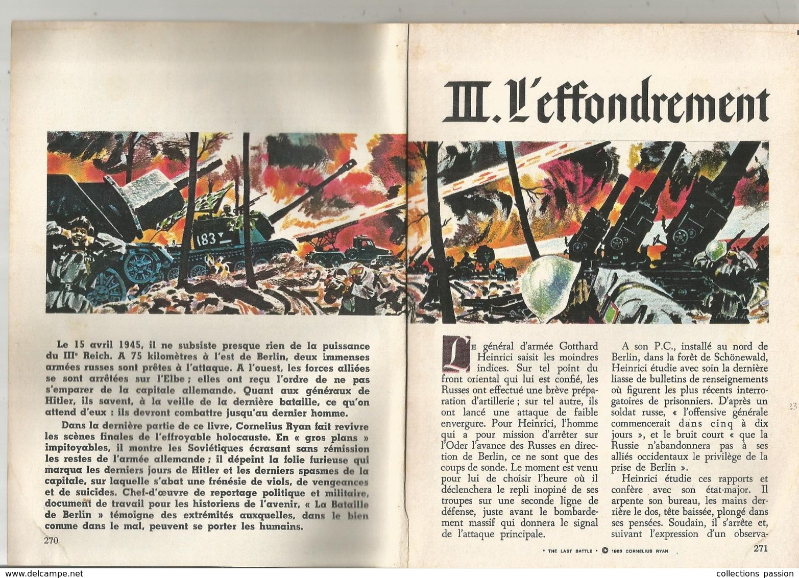 Guerre 1939-45 , La Bataille De BERLIN , Condensé Du Livre De C. Ryan , En 3 Parties , 3 Livres,  4 Scans, Frais Fr 4.25 - Weltkrieg 1939-45