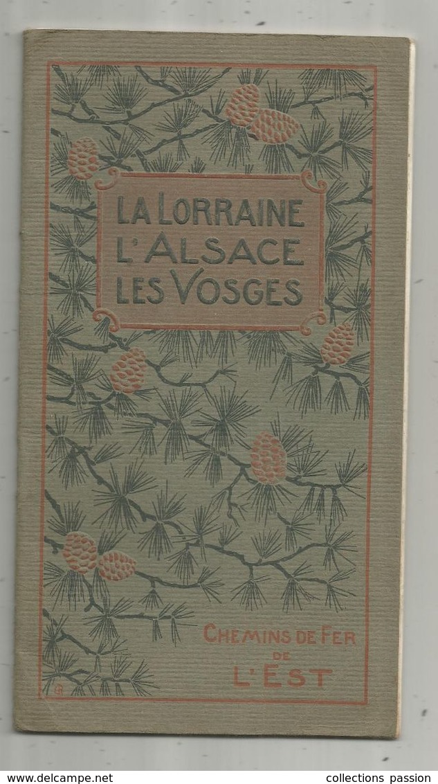 Régionalisme , LA LORRAINE L'ALSACE LES VOSGES , Chemins De Fer De L'Est , 20 Pages ,1 Carte,  8 Scans, Frais Fr 3.15 E - Alsace