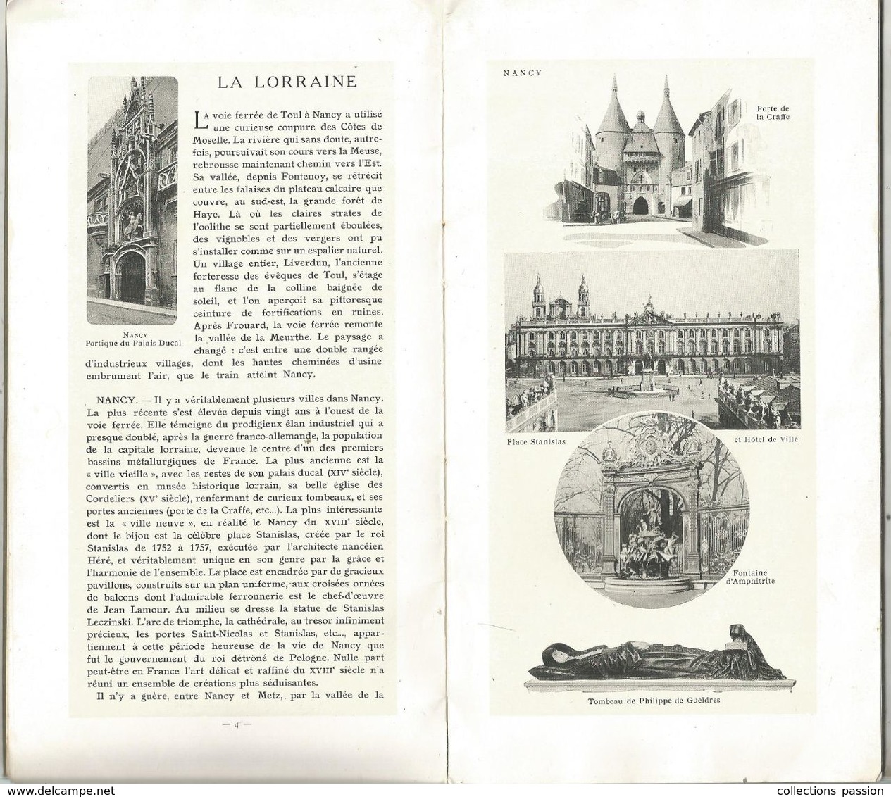 Régionalisme , LA LORRAINE L'ALSACE LES VOSGES , Chemins De Fer De L'Est , 20 Pages ,1 Carte,  8 Scans, Frais Fr 3.15 E - Alsace