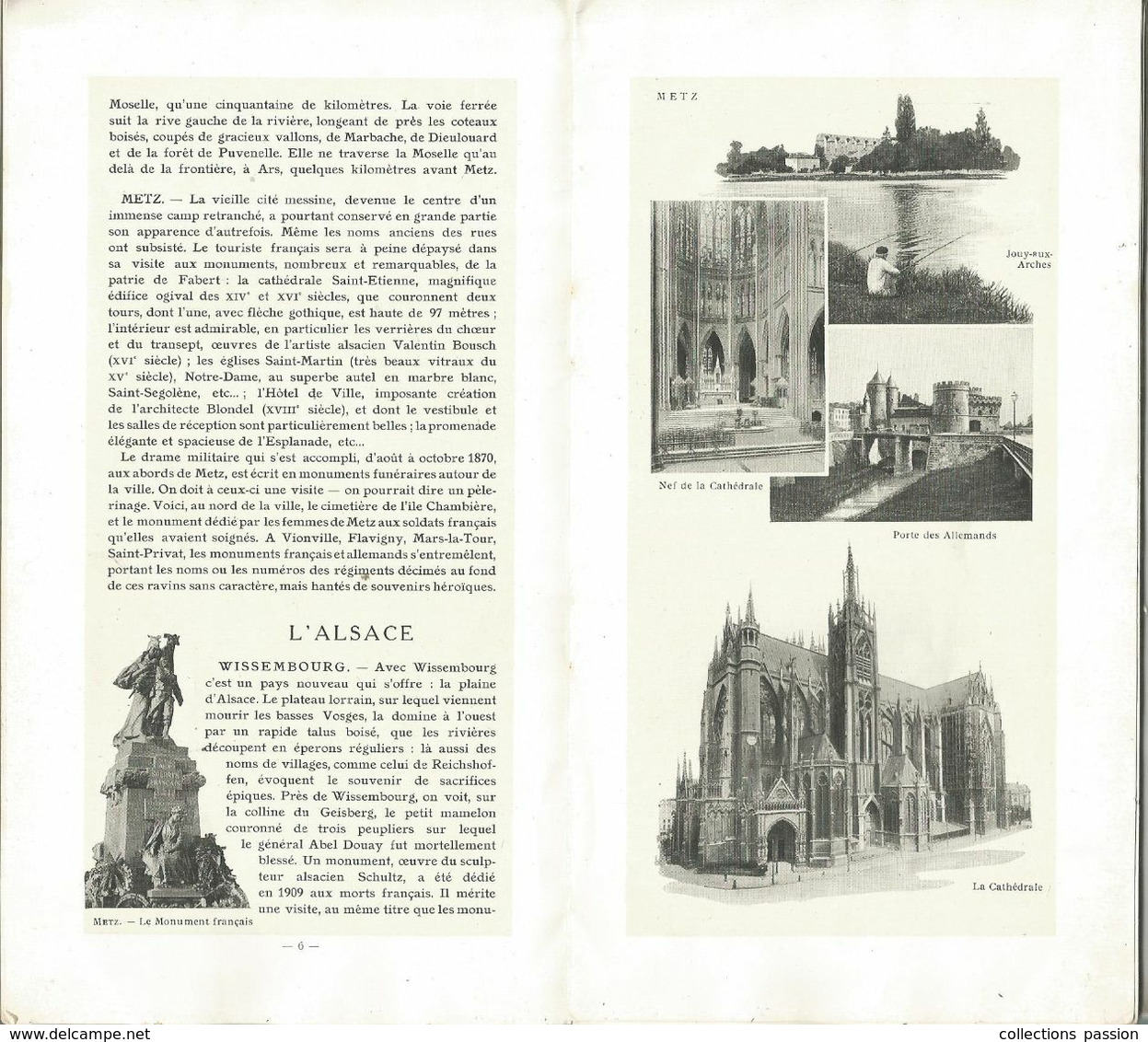 Régionalisme , LA LORRAINE L'ALSACE LES VOSGES , Chemins De Fer De L'Est , 20 Pages ,1 Carte,  8 Scans, Frais Fr 3.15 E - Alsace