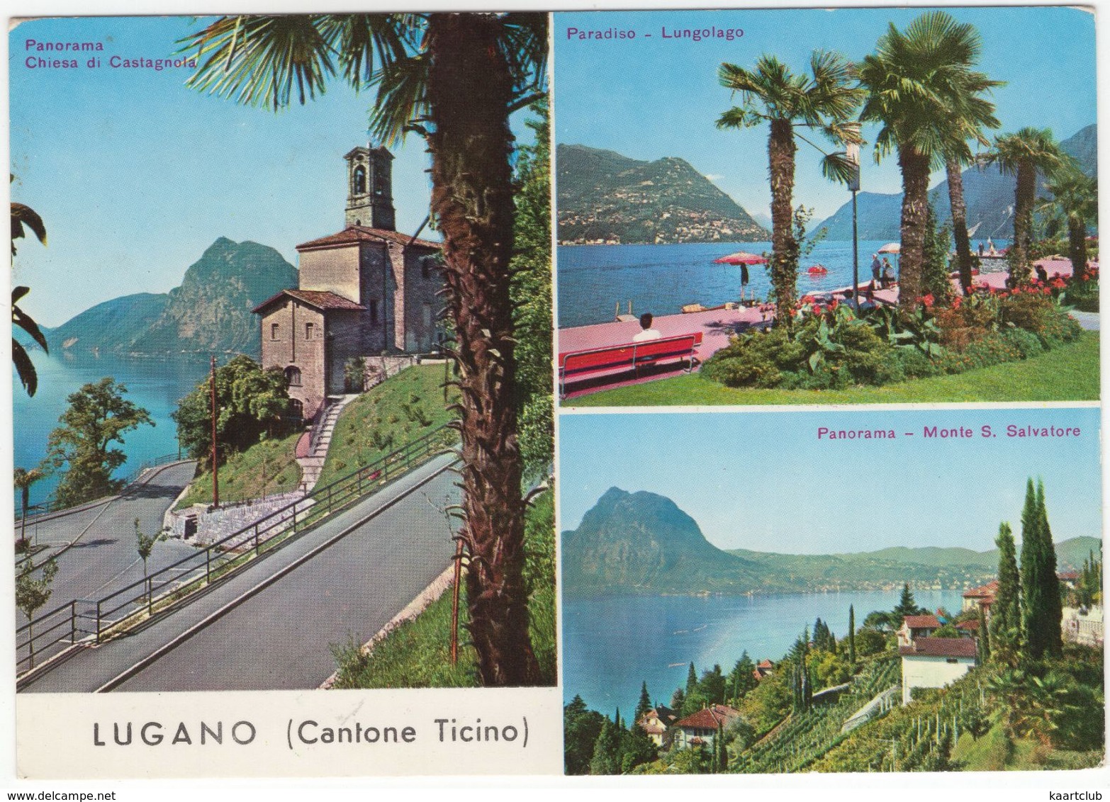 Lugano (Cantone Ticino) - Chiesa Di Castagnola, Paradiso Lungolago, Monte S. Salvatore - Paradiso