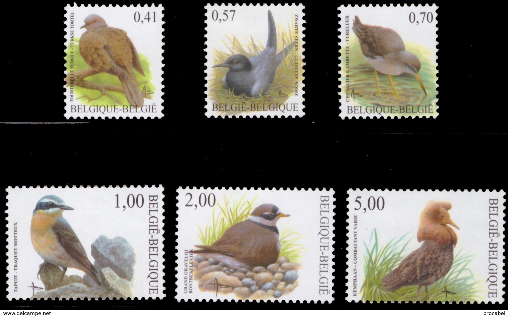 Belgium 3135/40**  Oiseaux De BUZIN MNH - 1985-.. Birds (Buzin)