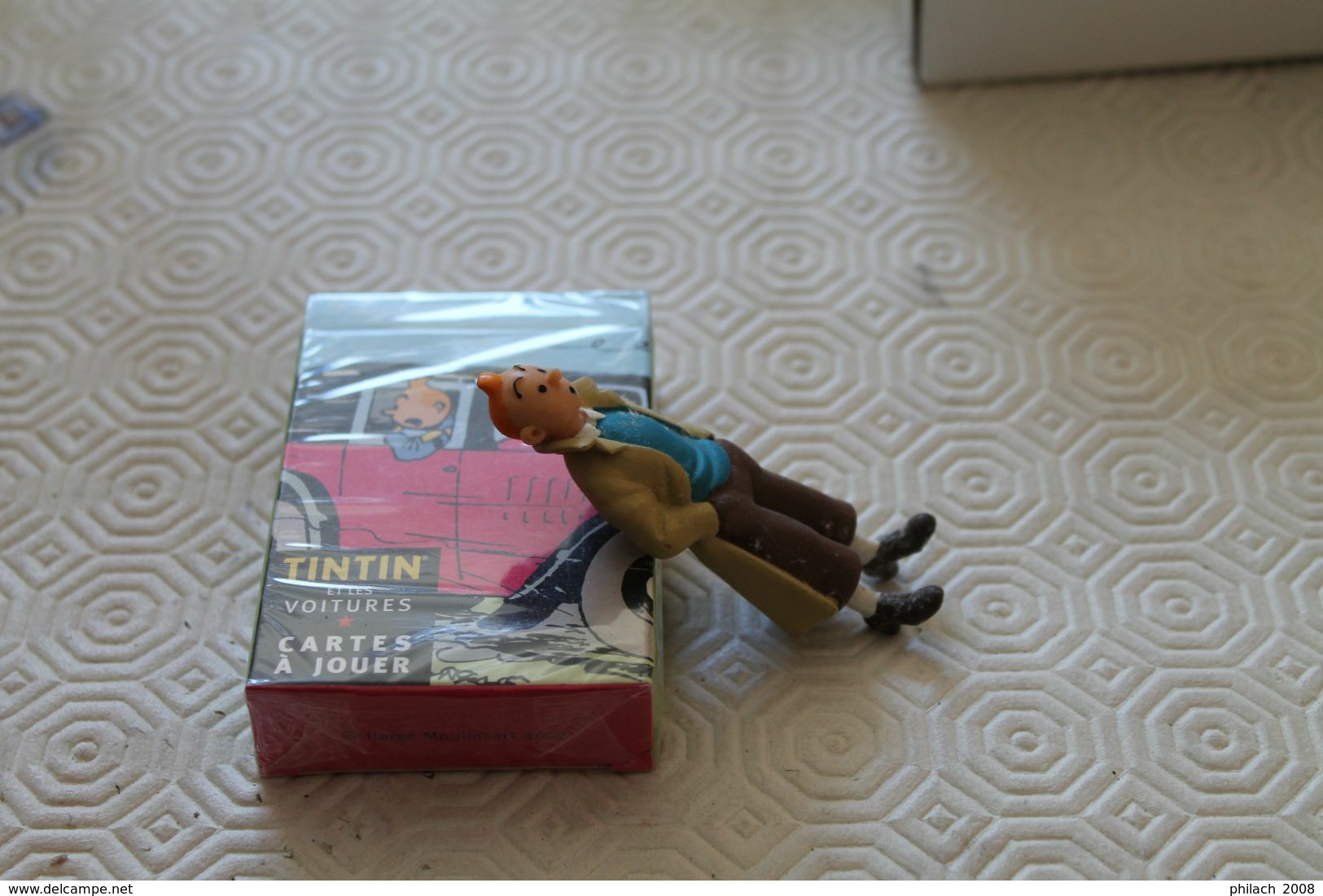 Figurine TINTIN Et Jeu De Carte - Tim & Struppi