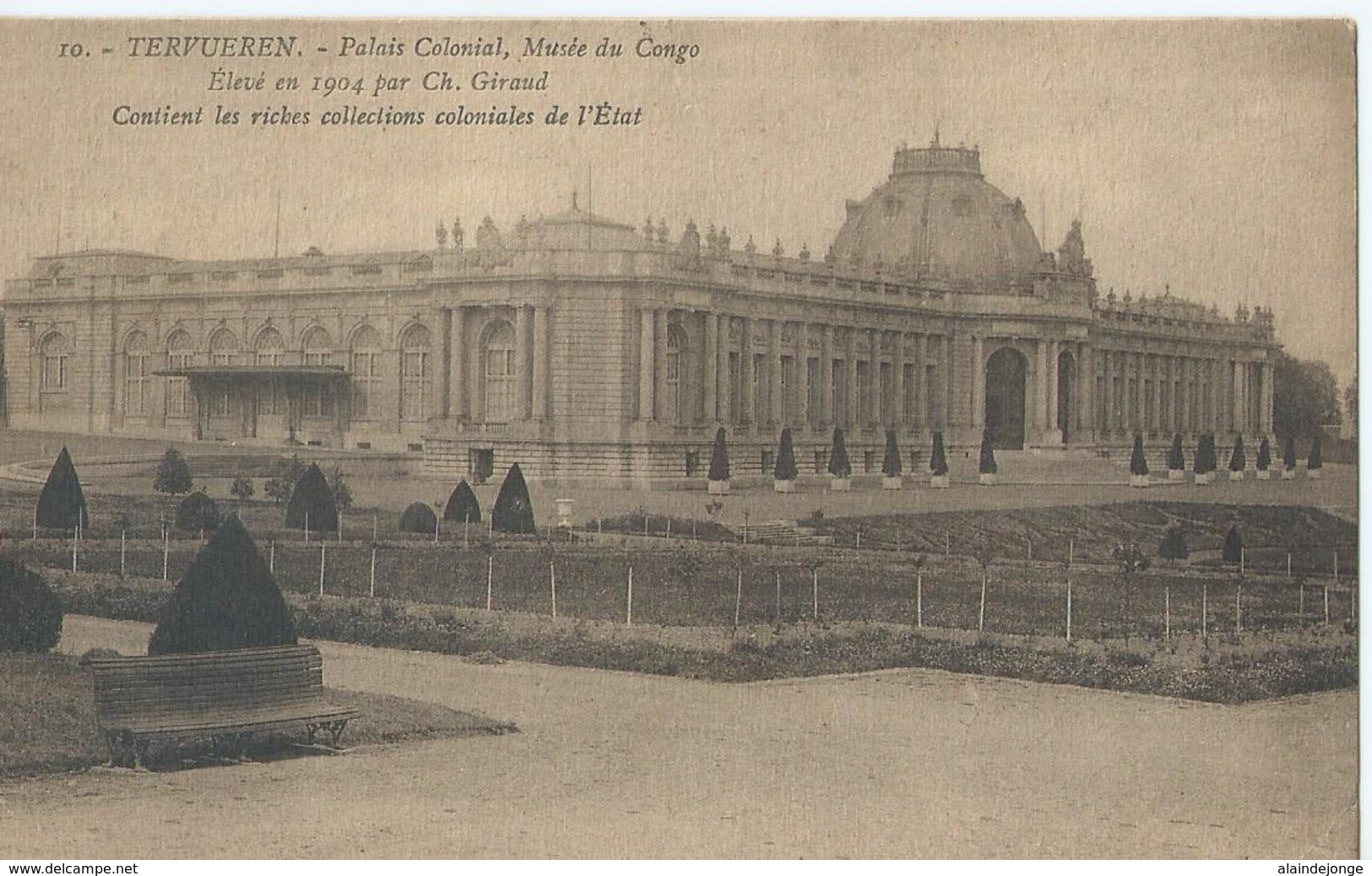 Tervuren - Tervueren - Palais Colonial, Musée Du Congo Elevé En 1904 Par Ch. Giraud - 1924 - Tervuren