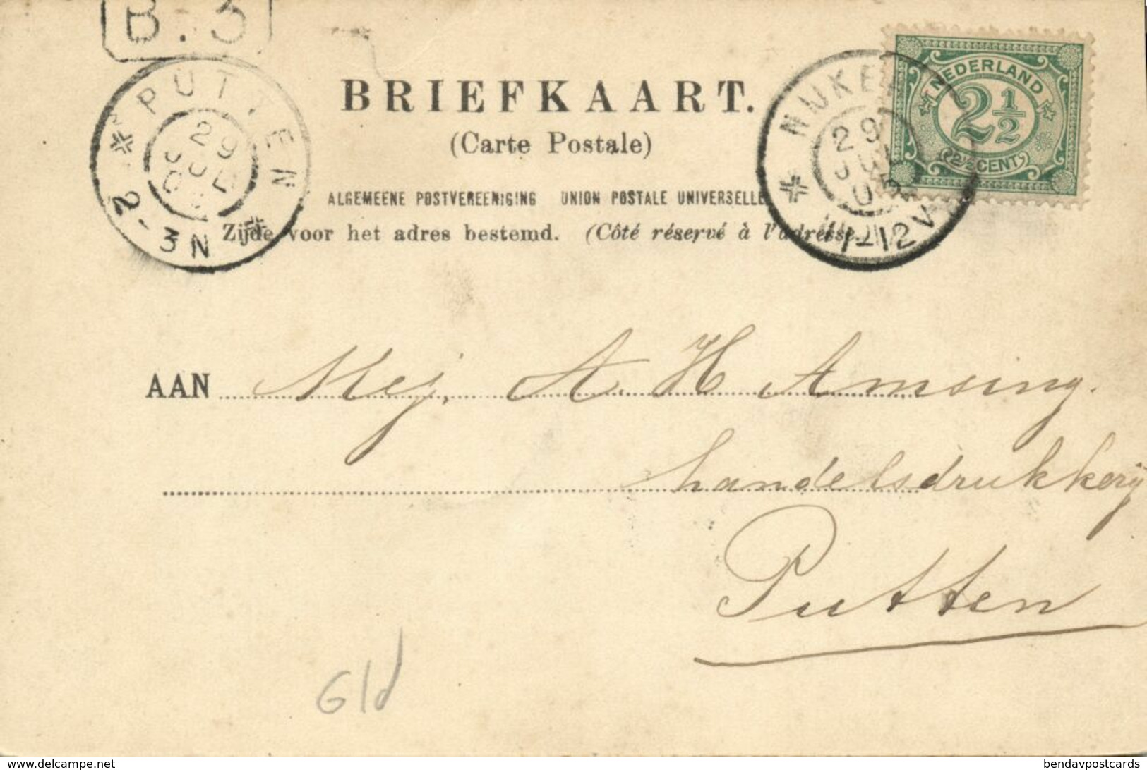Nederland, NIJKERK, Marktplein Met Volk (1905) Ansichtkaart - Andere & Zonder Classificatie