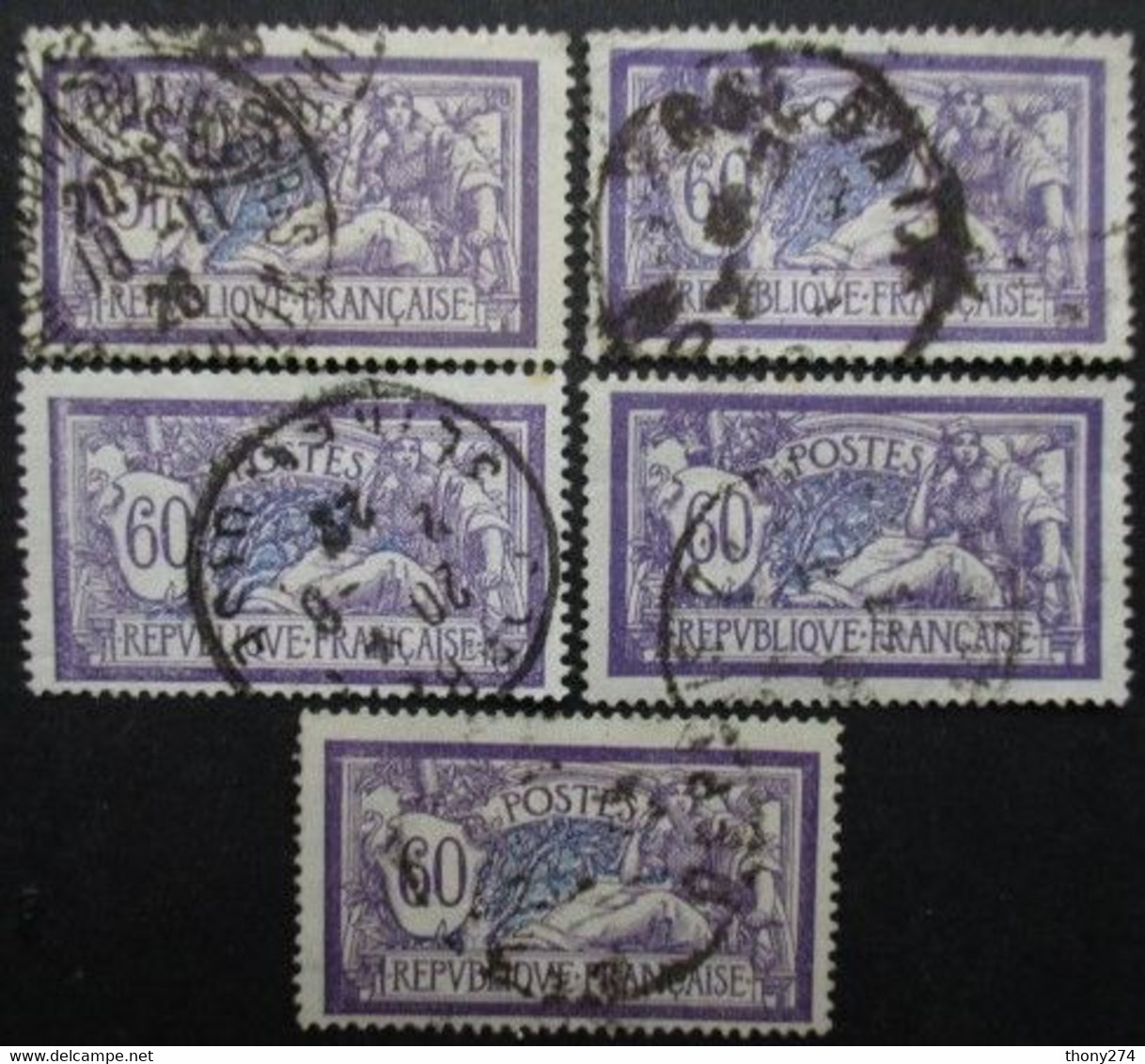 FRANCE N°144 X 5 Oblitéré - Collections