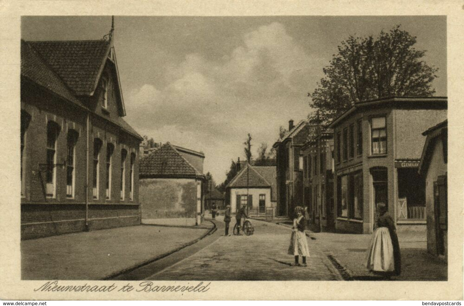 Nederland, BARNEVELD, Nieuwstraat (1920s) Ansichtkaart - Barneveld