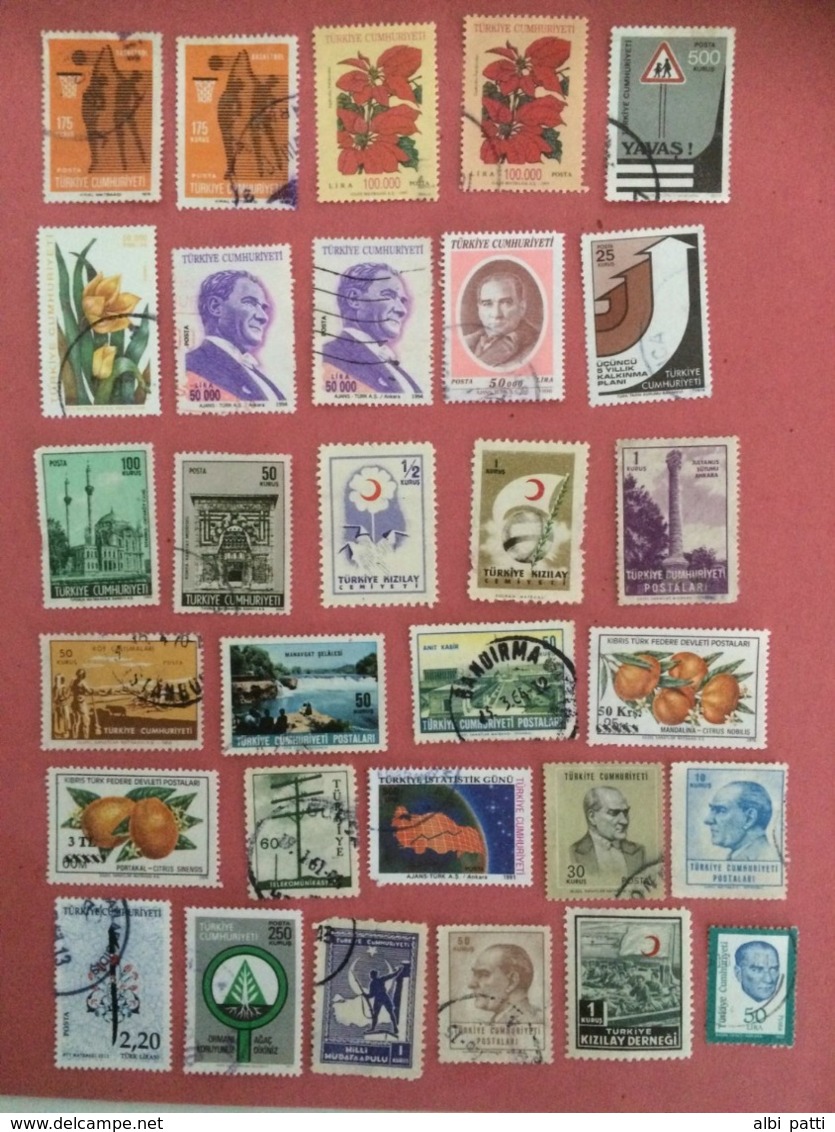 TURKEY LOT OF NEWS MNH** AND USED STAMPS - TÜRKİYE'DE HABERLER MNH ** VE KULLANILAN ADIMLAR - Colecciones & Series