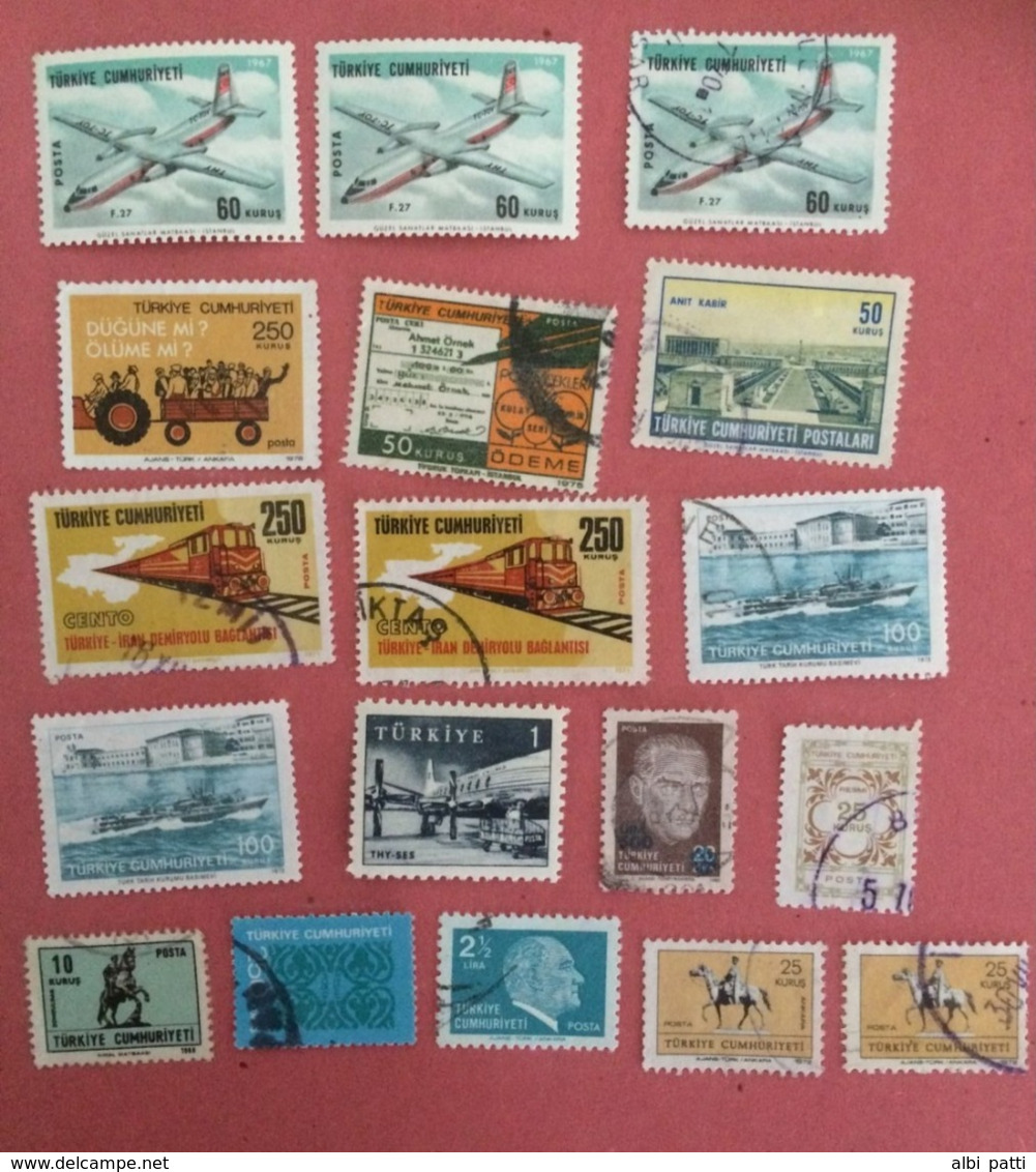 TURKEY LOT OF NEWS MNH** AND USED STAMPS - TÜRKİYE'DE HABERLER MNH ** VE KULLANILAN ADIMLAR - Colecciones & Series