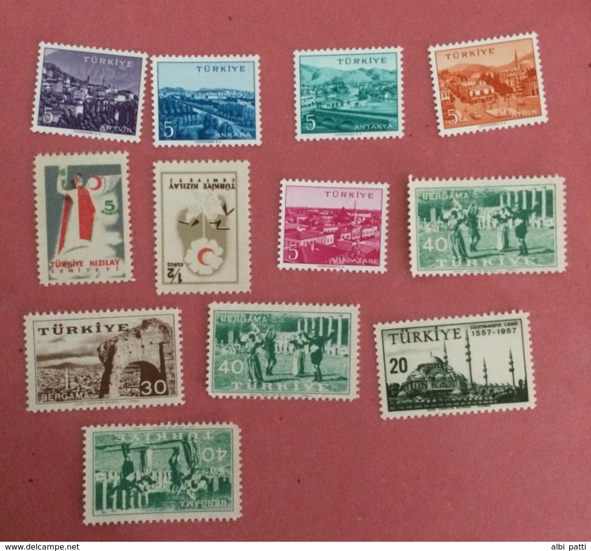 TURKEY LOT OF NEWS MNH** AND USED STAMPS - TÜRKİYE'DE HABERLER MNH ** VE KULLANILAN ADIMLAR