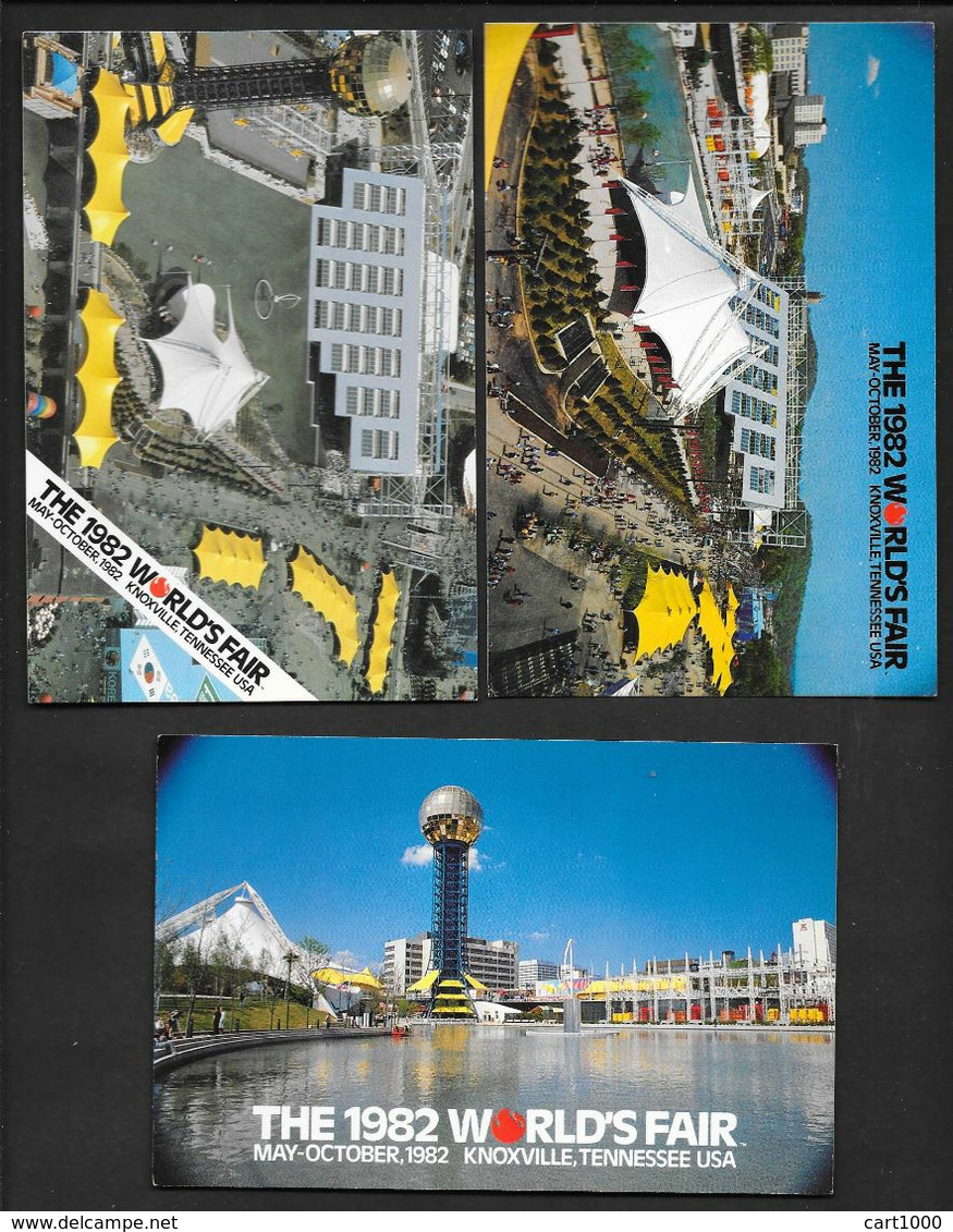 7 POSTCARDS THE 1982 WORLD'S FAIR KNOXVILLE TENNESSE N°675 - Knoxville