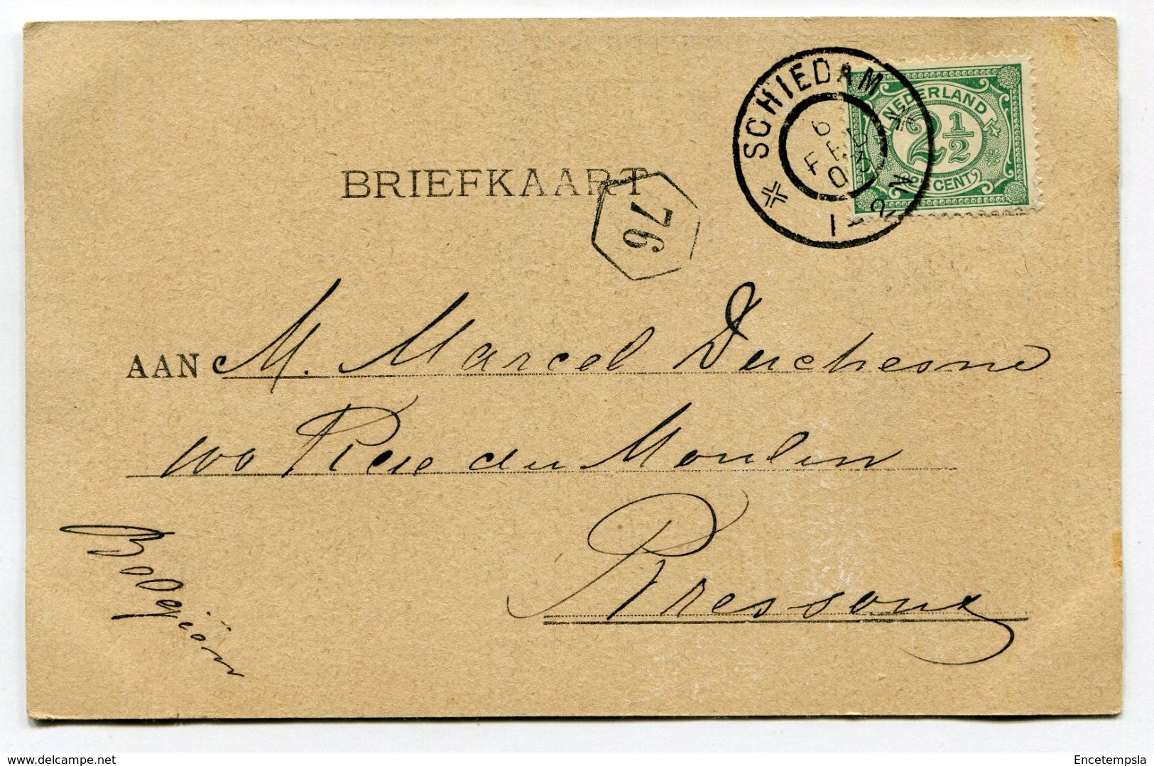 CPA - Carte Postale - Pays Bas - Schiedam - Postkantoor - 1903 (D13169) - Schiedam