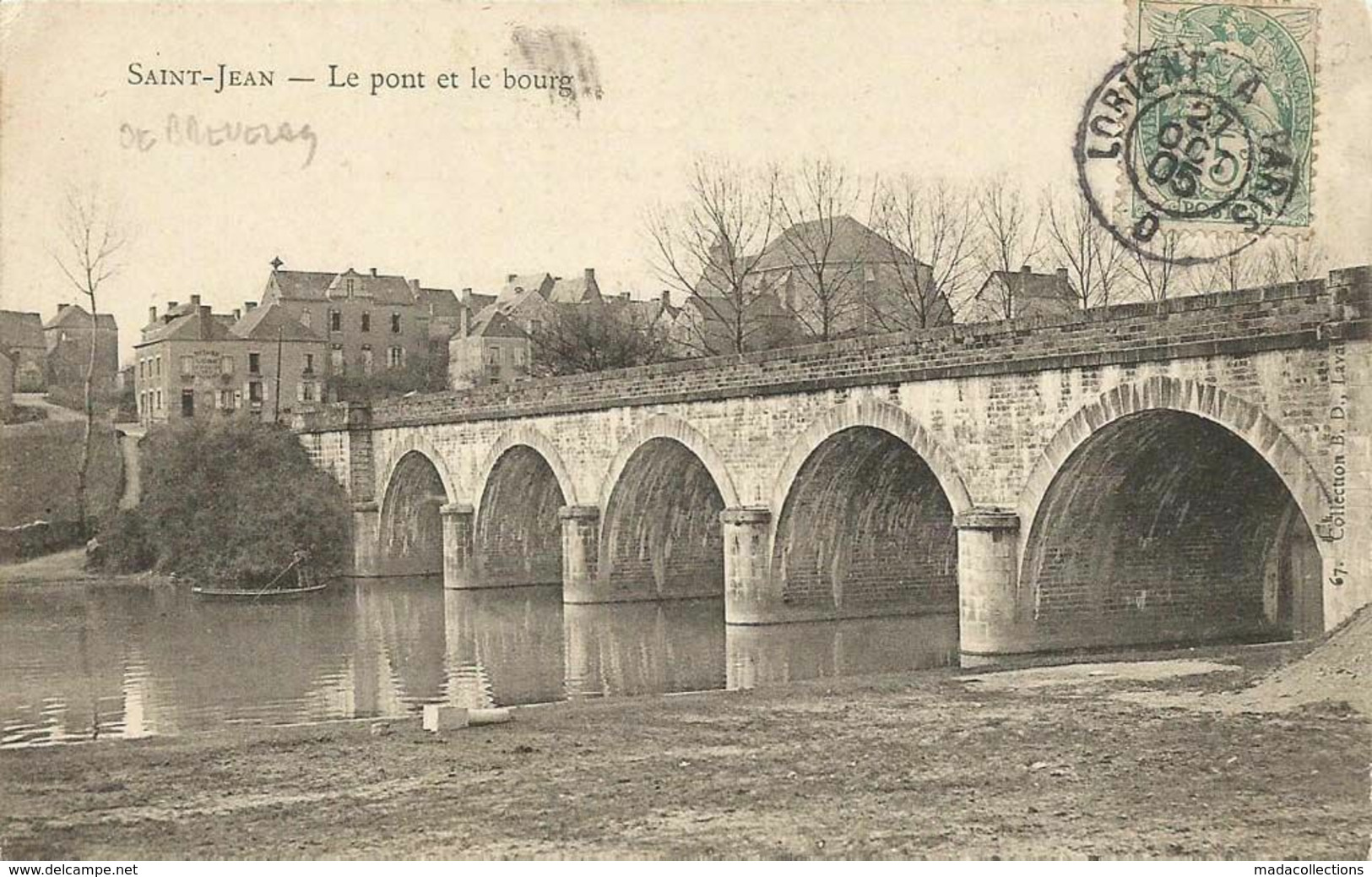 Saint-Jean-Brévelay   (56.Morbihan)  Le Pont Et Le Bourg - Saint Jean Brevelay