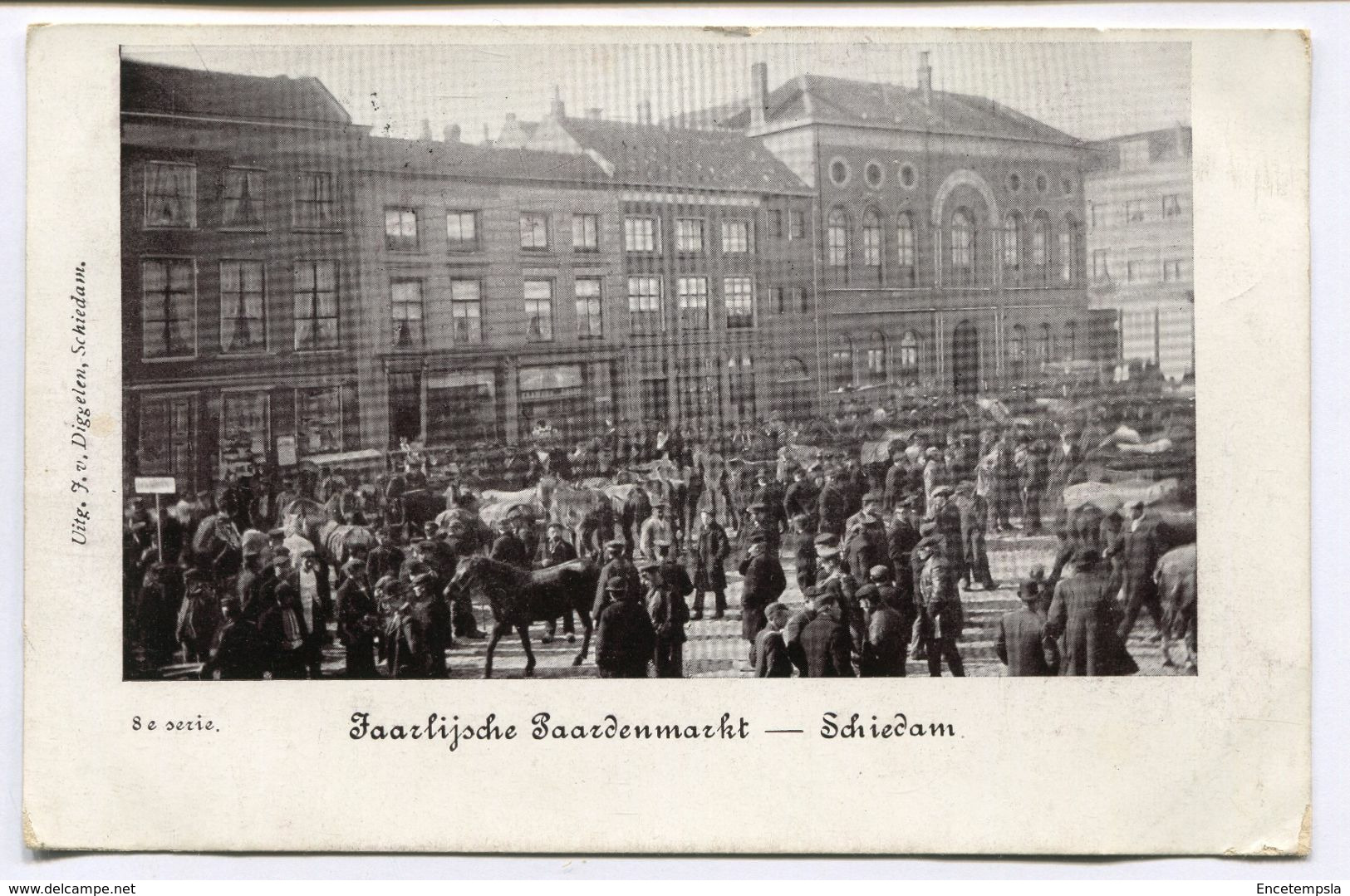 CPA - Carte Postale - Pays Bas - Schiedam - Faarlijsche Paardenmarkt (D13172) - Schiedam