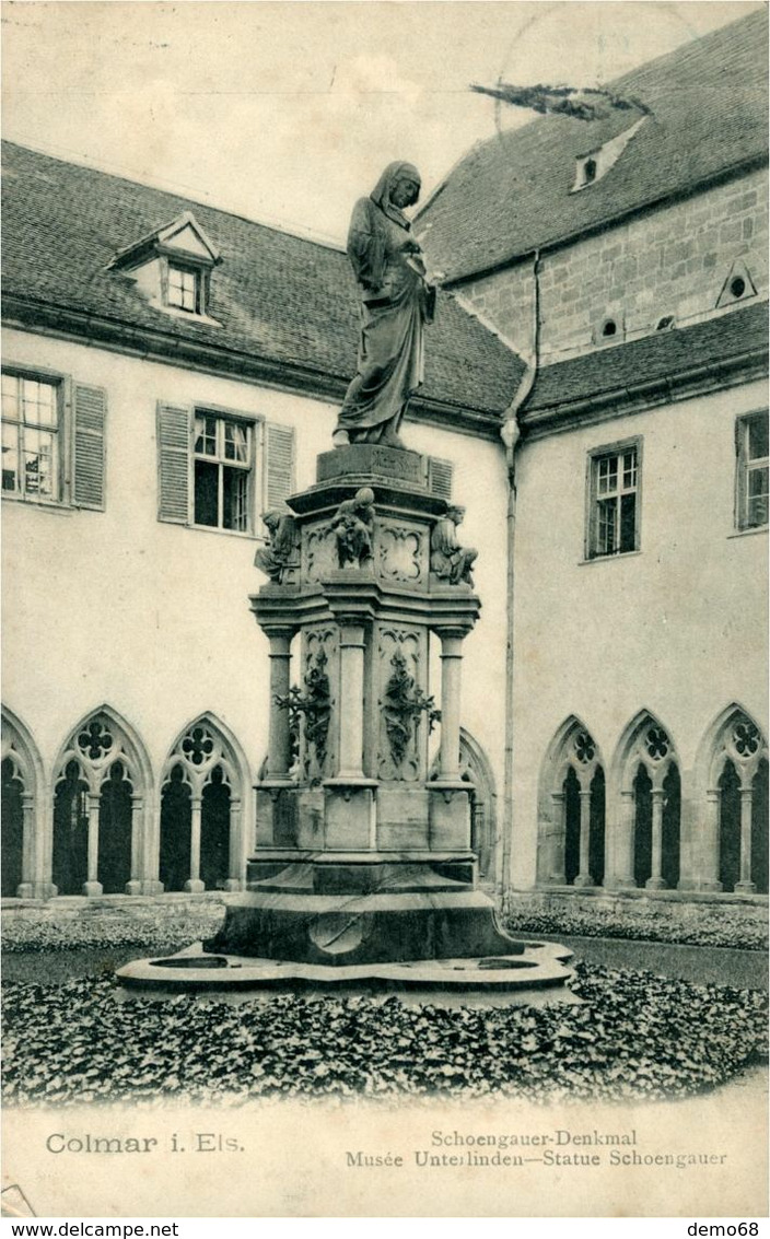 Colmar CAP 68 Haut-Rhin Monuments Schoengauer Et Bartholdi  Ed Félix Luib Et ???? - Colmar