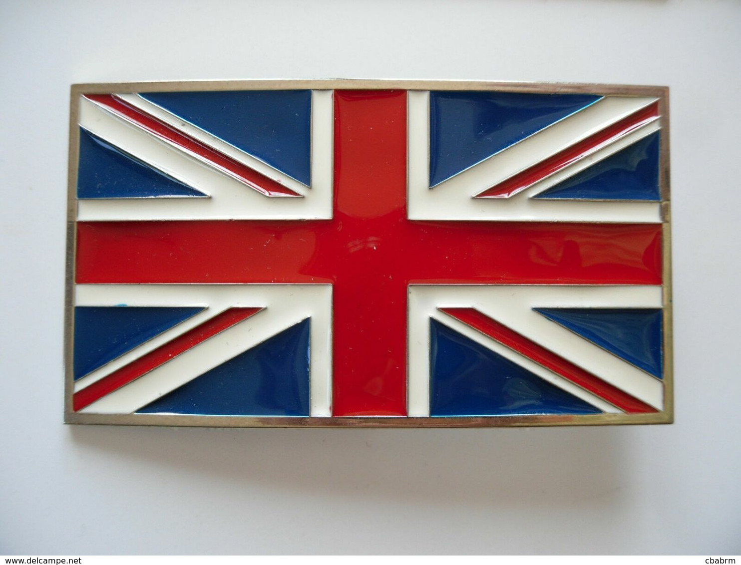 BOUCLE DE CEINTURE DRAPEAU ANGLAIS UK U.K. ANGLETERRE - Andere & Zonder Classificatie