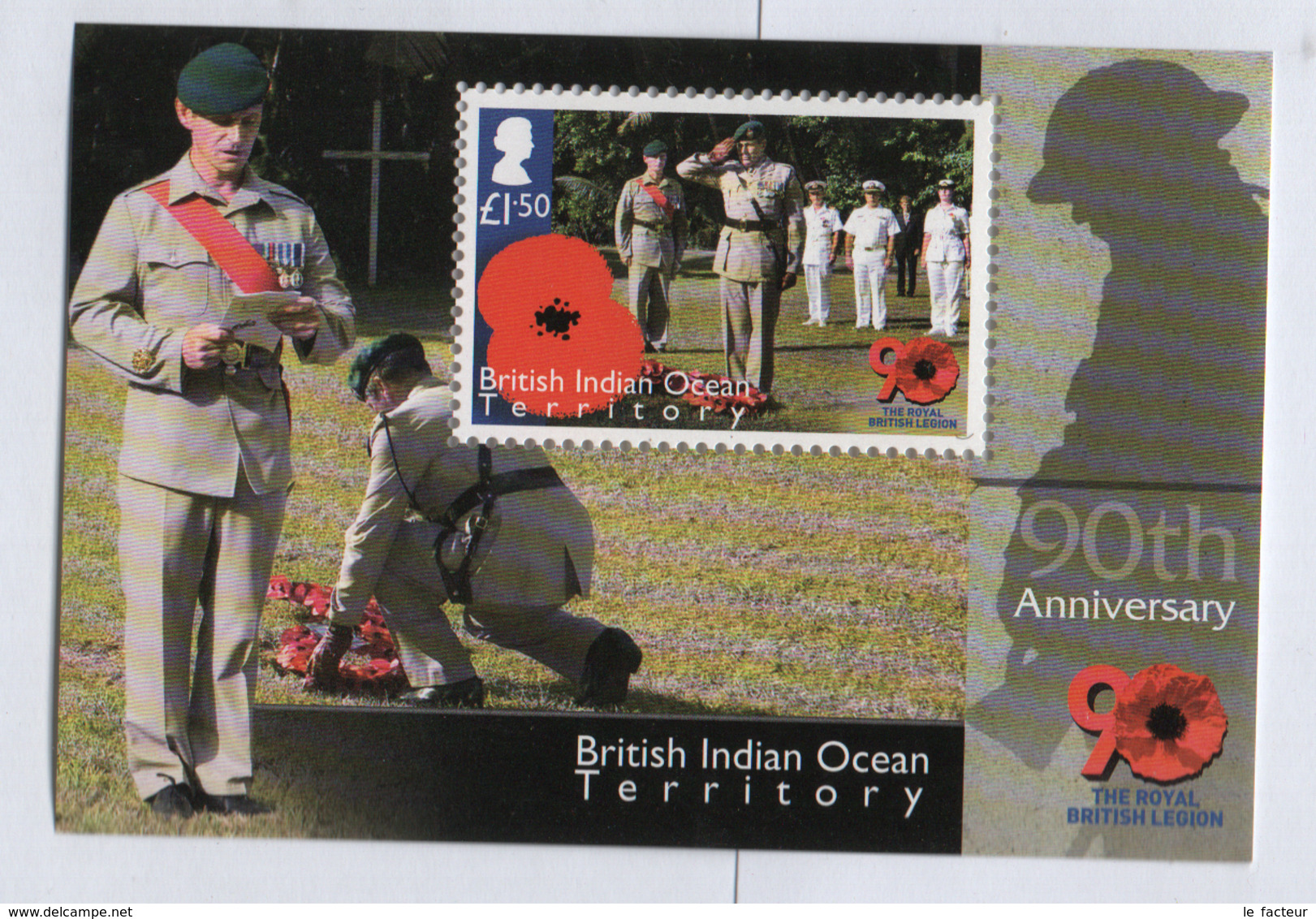 DA5 BIOT British Indian Ocean Territory **  2011 Royal British Legion/ Territoire Britannique Indien Legion - Britisches Territorium Im Indischen Ozean