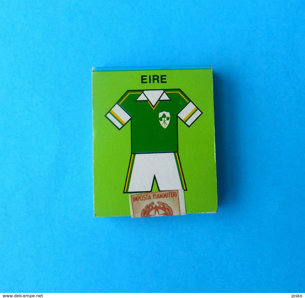 FIFA FOOTBALL WORLD CUP 1990 - IRELAND NATIONAL TEAM Old Matches NEW-UNOPENED Soccer Fussball Foot Calcio Coupe Du Monde - Uniformes Recordatorios & Misc