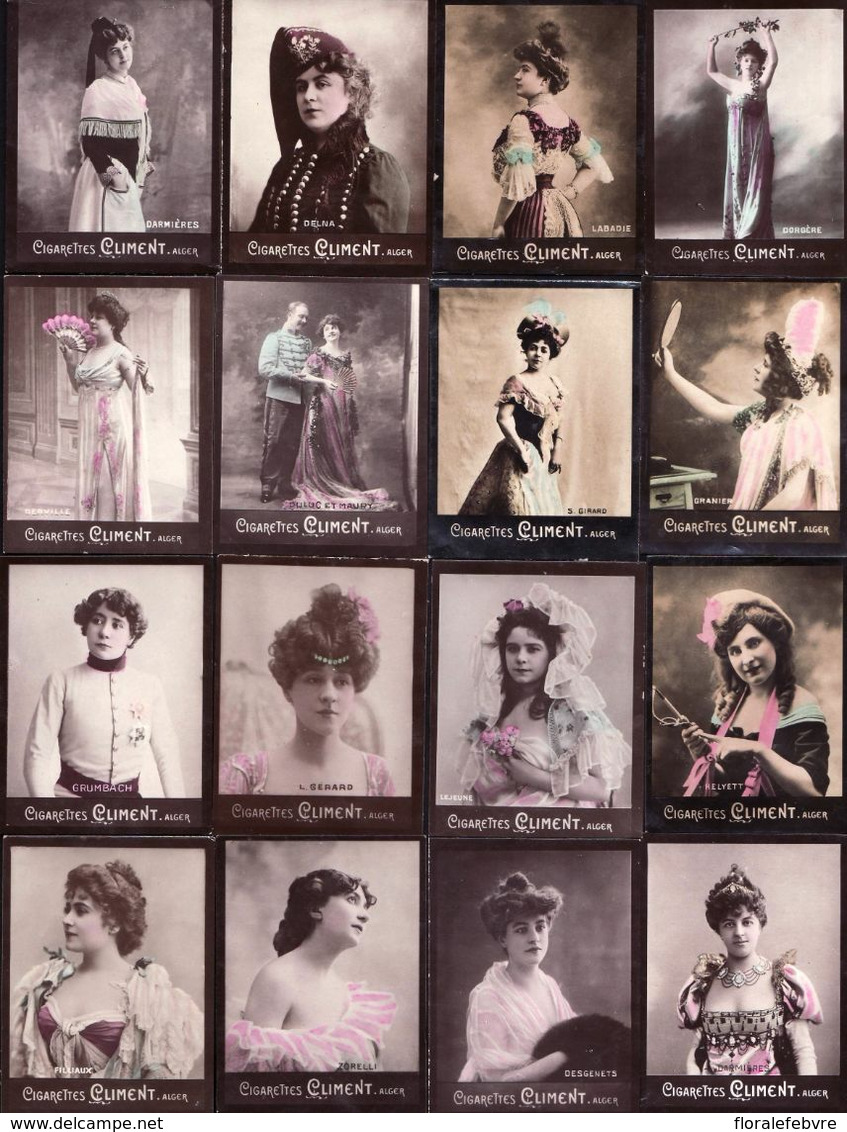 LOT Photographies Publicitaires Artistes Lyriques , Comédiennes De La Belle époque  à Identifier - Ancianas (antes De 1900)